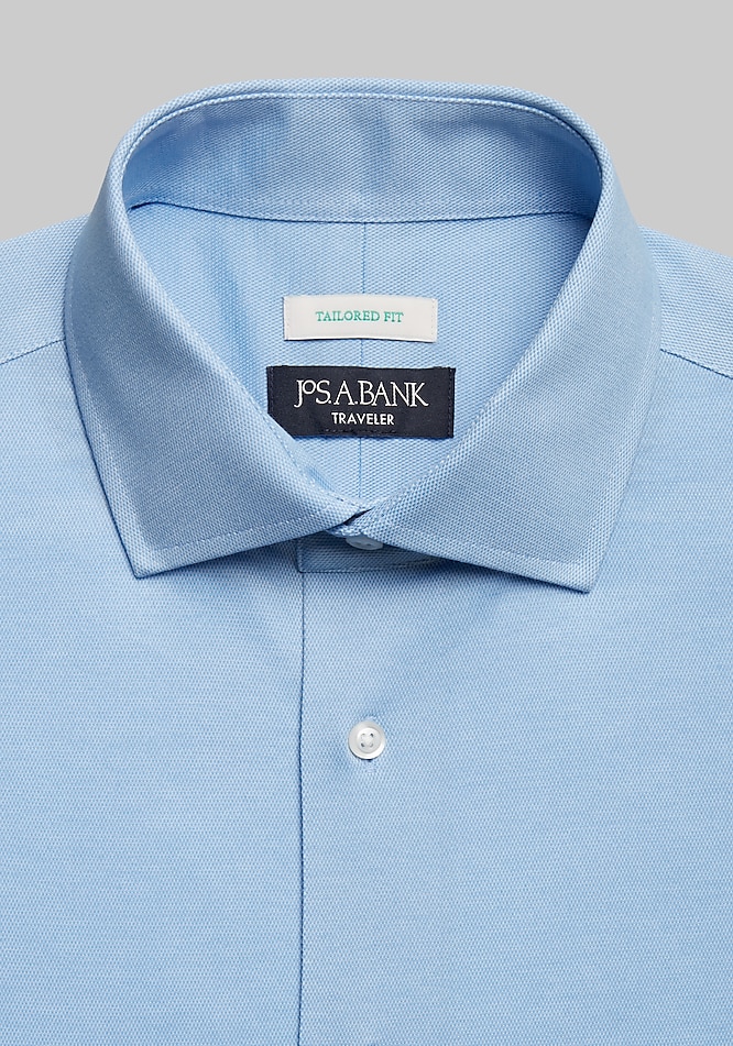 Traveler® COOL<i>MOTION</i> Tailored Fit Solid Dress Shirt