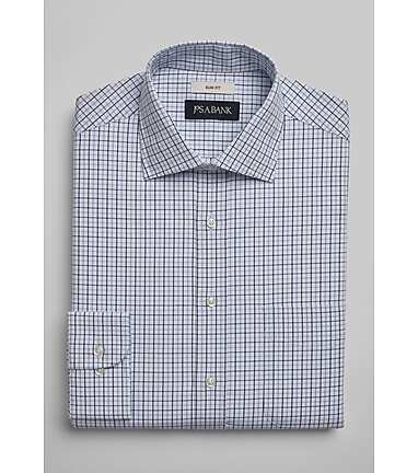 Jos. A. Bank Slim Fit Traditional Check Dress Shirt