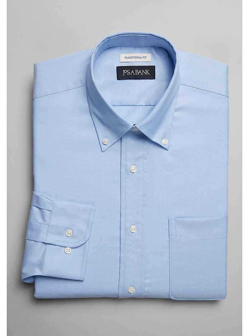 Jos. A. Bank Traditional Fit Button-Down Collar Dress Shirt CLEARANCE ...