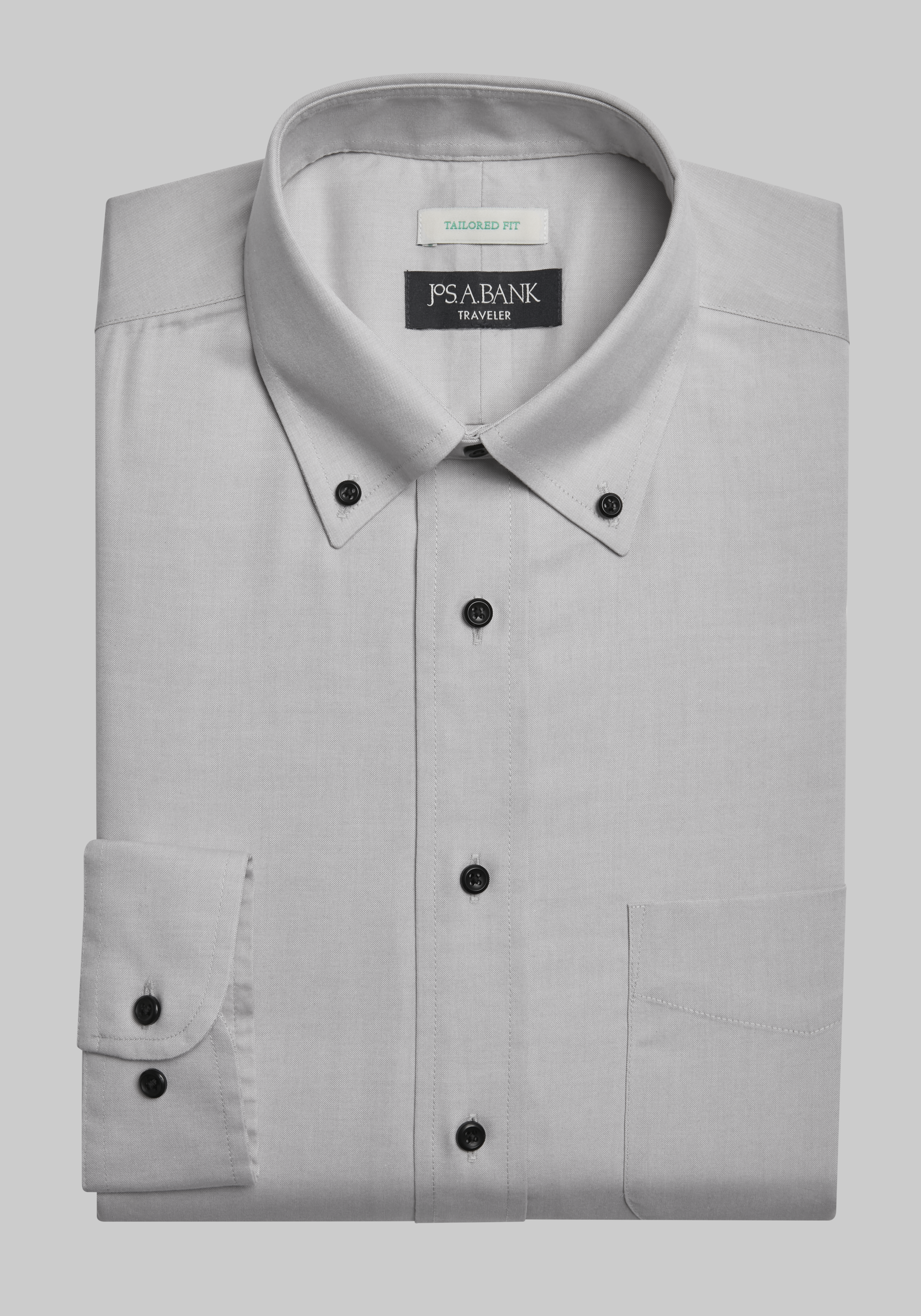 Traveler Collection Tailored Fit Solid Dress Shirt CLEARANCE