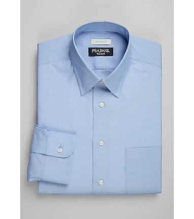 Traveler Collection Tailored Fit Point Collar Dress Shirt CLEARANCE - All  Clearance