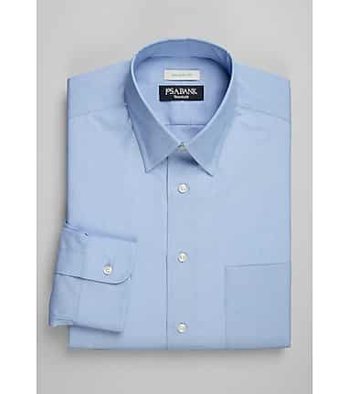 Traveler Collection Tailored Fit Point Collar Dress Shirt