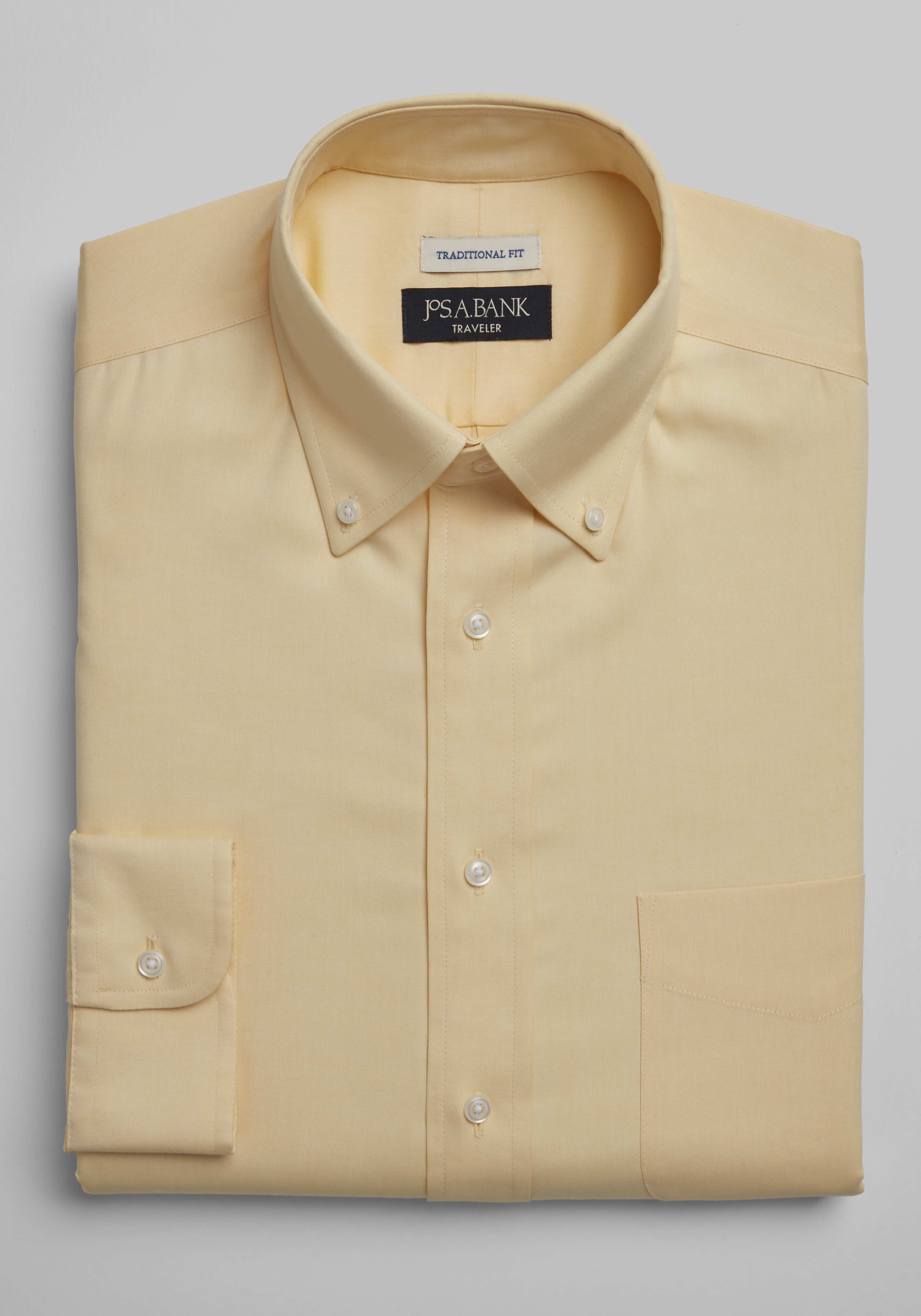 Reserve Collection Traditional Fit Herringbone Dress Shirt CLEARANCE