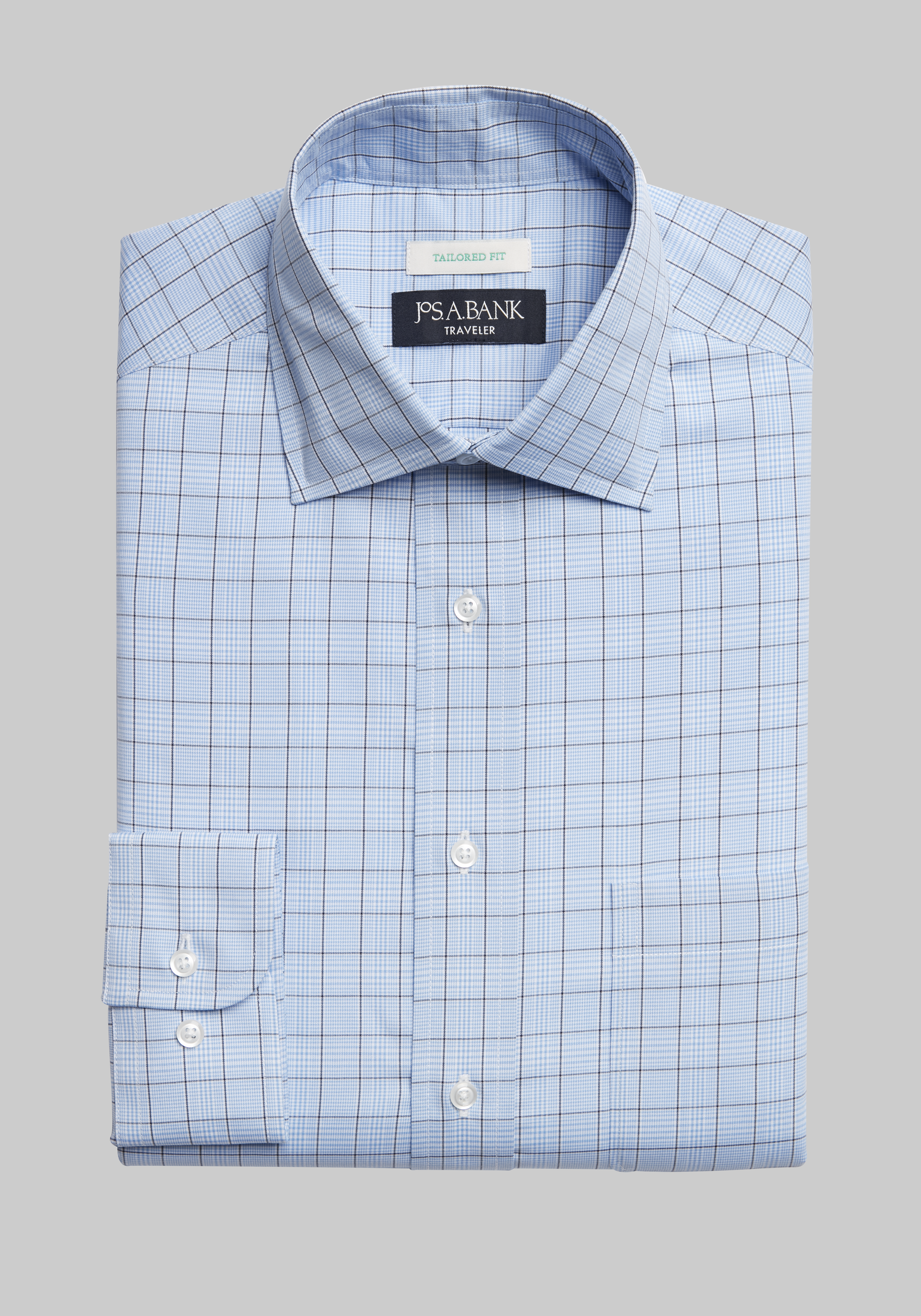 Addams Blue Easy-Care Dress Shirt