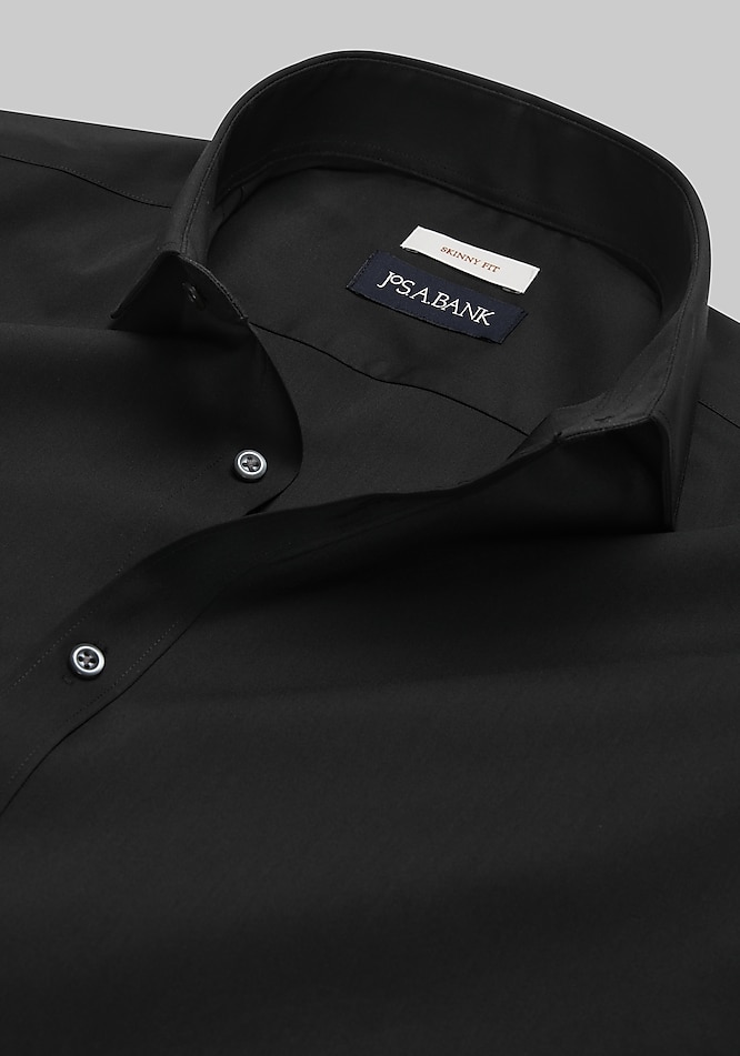Jos. A. Bank Skinny Fit Solid Dress Shirt - Missionary Package | Jos A Bank