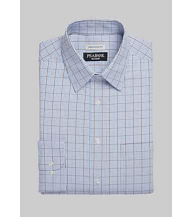 Ermenegildo Zegna shops Plaid Gridded Button Down Spread Collar Regular Fit