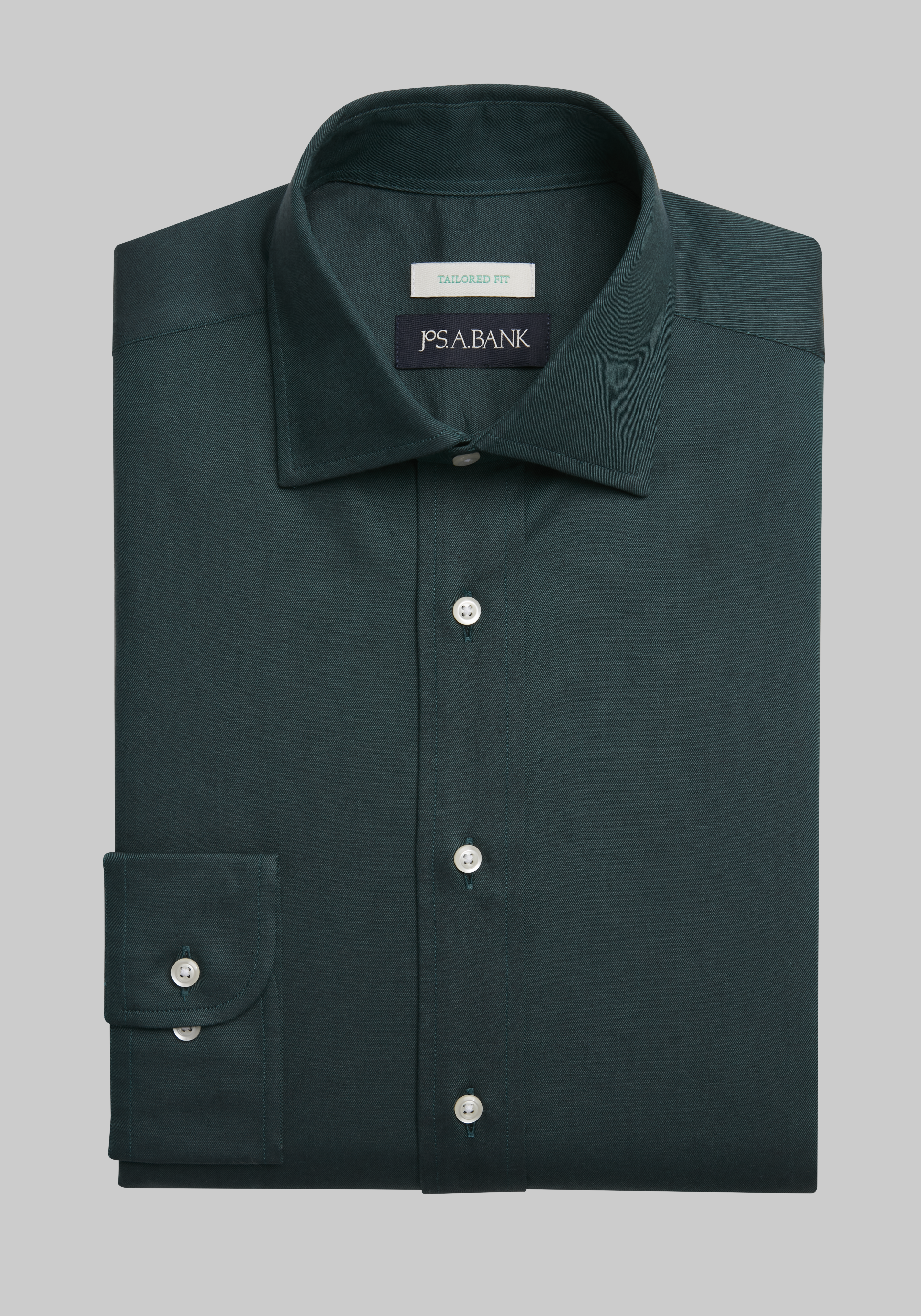 Buy Men Green Slim Fit Formal Full Sleeves Formal Shirt Online