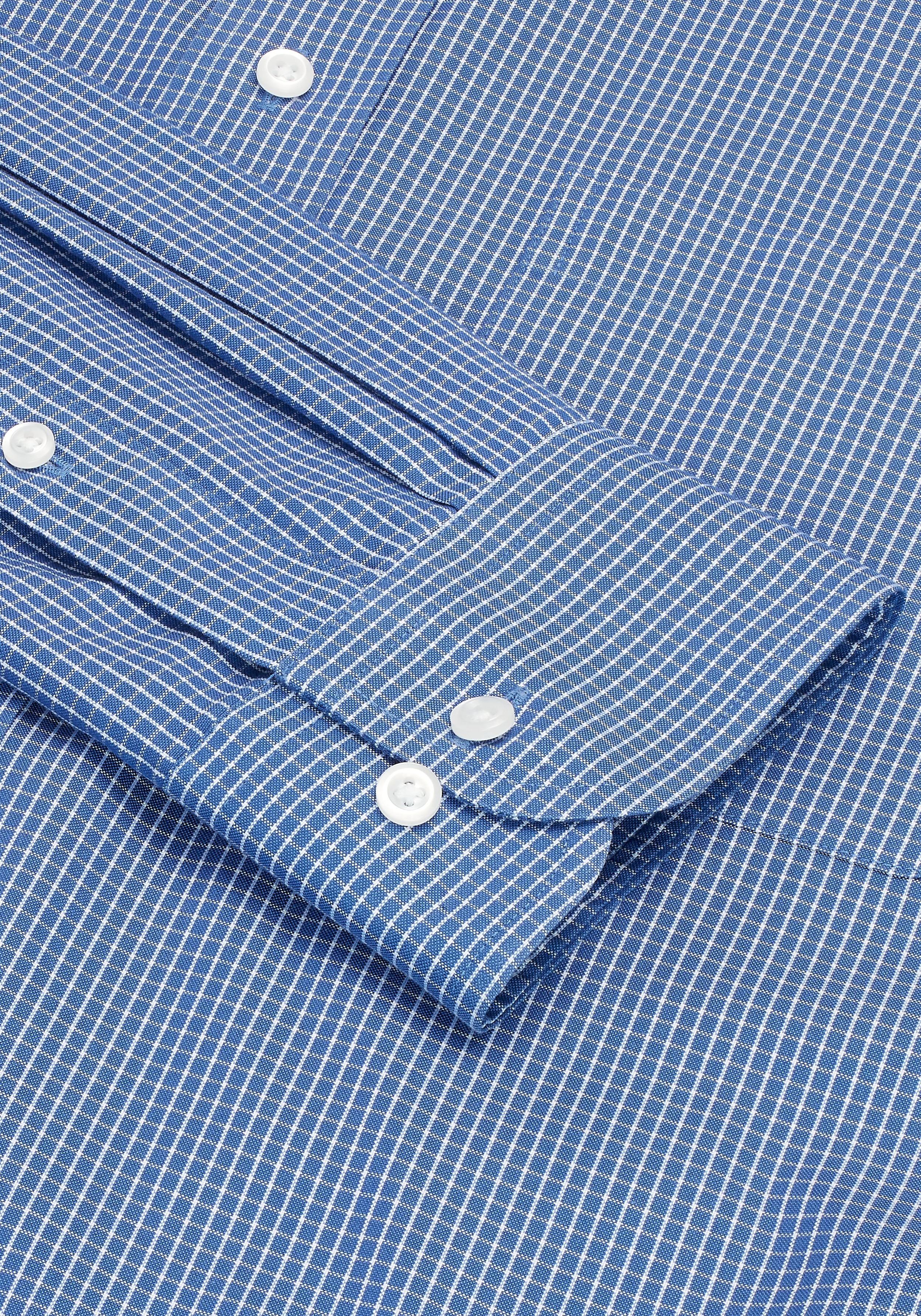 Traveler® Collection Traditional Fit Button-Down Collar Mini Check Dress Shirt