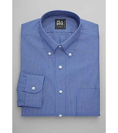 Men Blue Slim Fit Check Full Sleeves Ceremonial Shirt