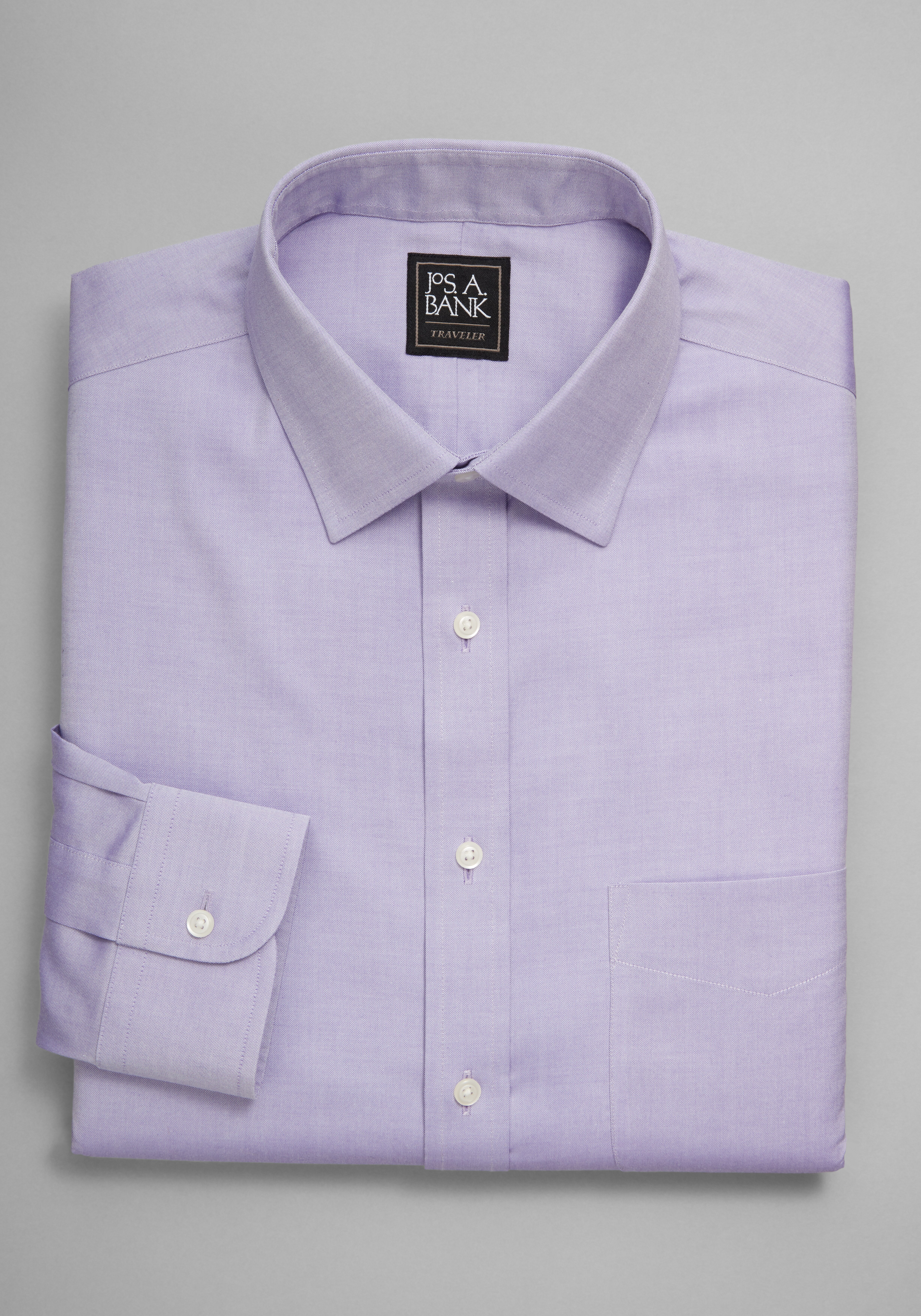 spread collar dress shirt