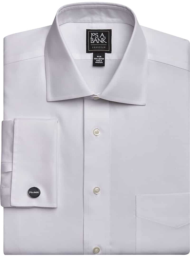 Traveler Collection Traditional Fit Spread Collar Dress Shirt