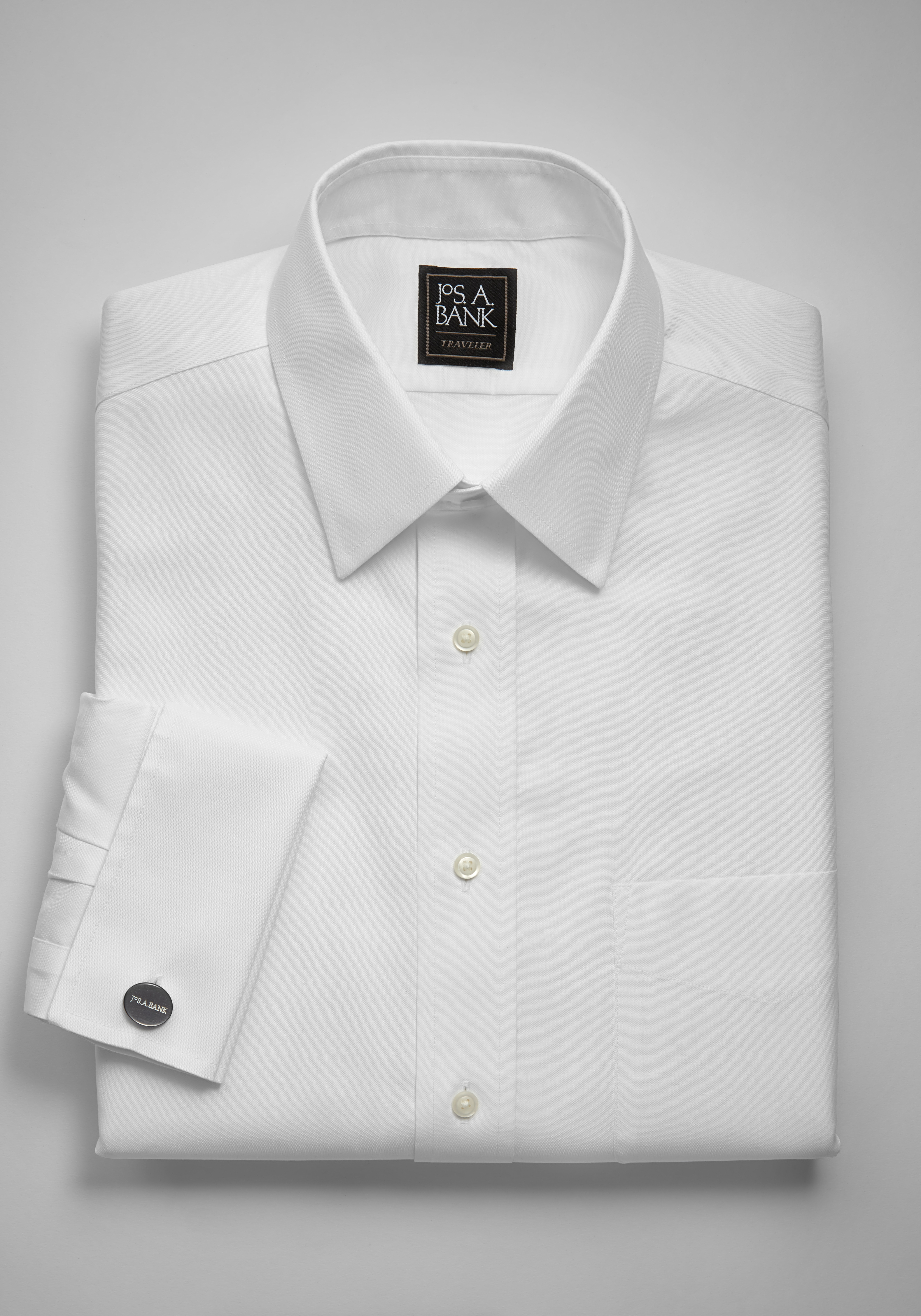 Traveler Collection Traditional Fit Point Collar Dress Shirt