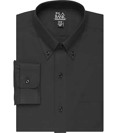 big and tall black dress shirt