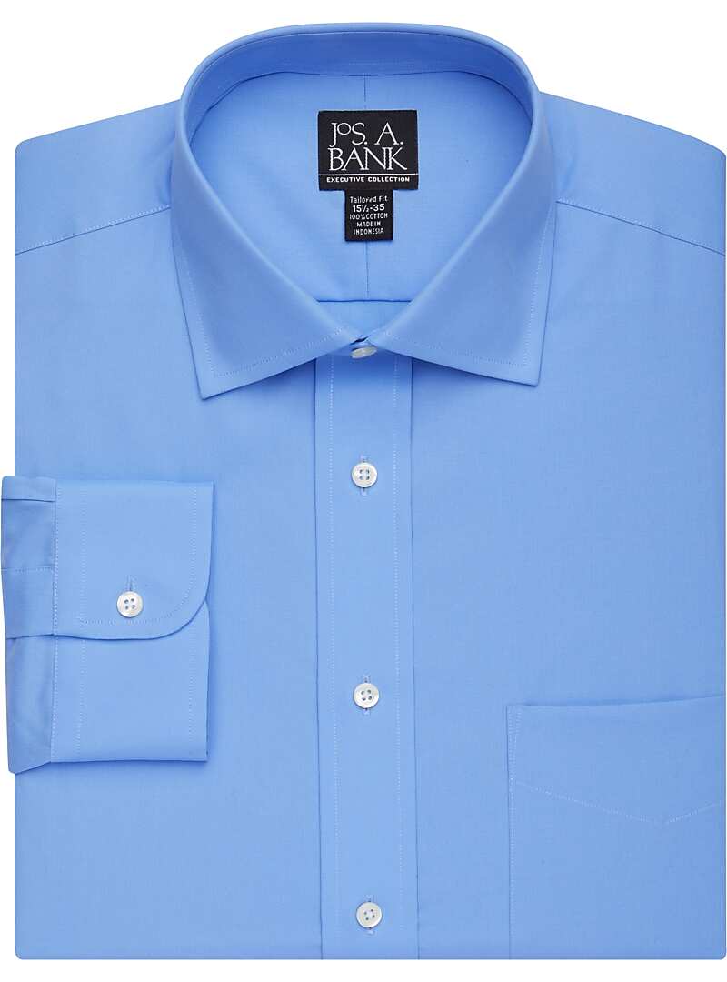 Executive Collection Tailored Fit Solid Dress Shirt CLEARANCE Dress