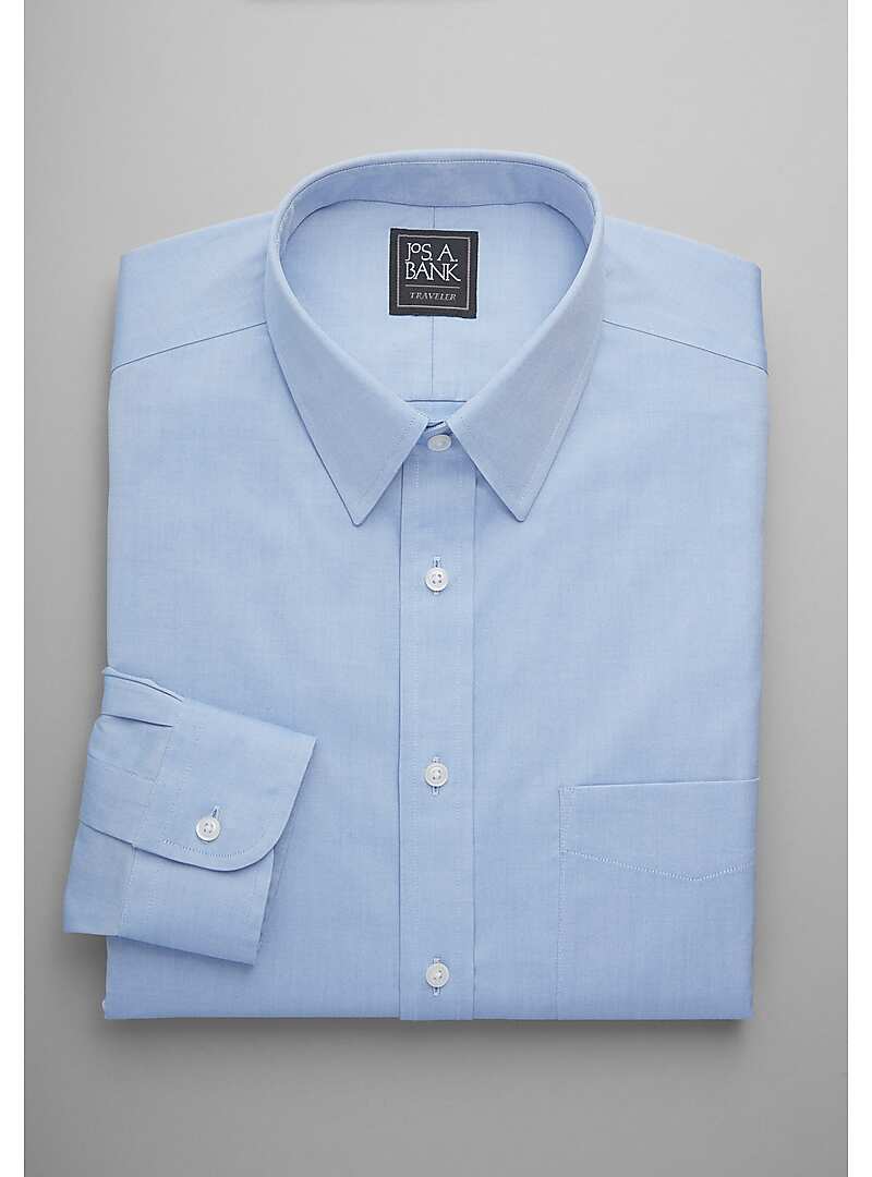 Traveler Collection Slim Fit Point Collar Dress Shirt Big & Tall
