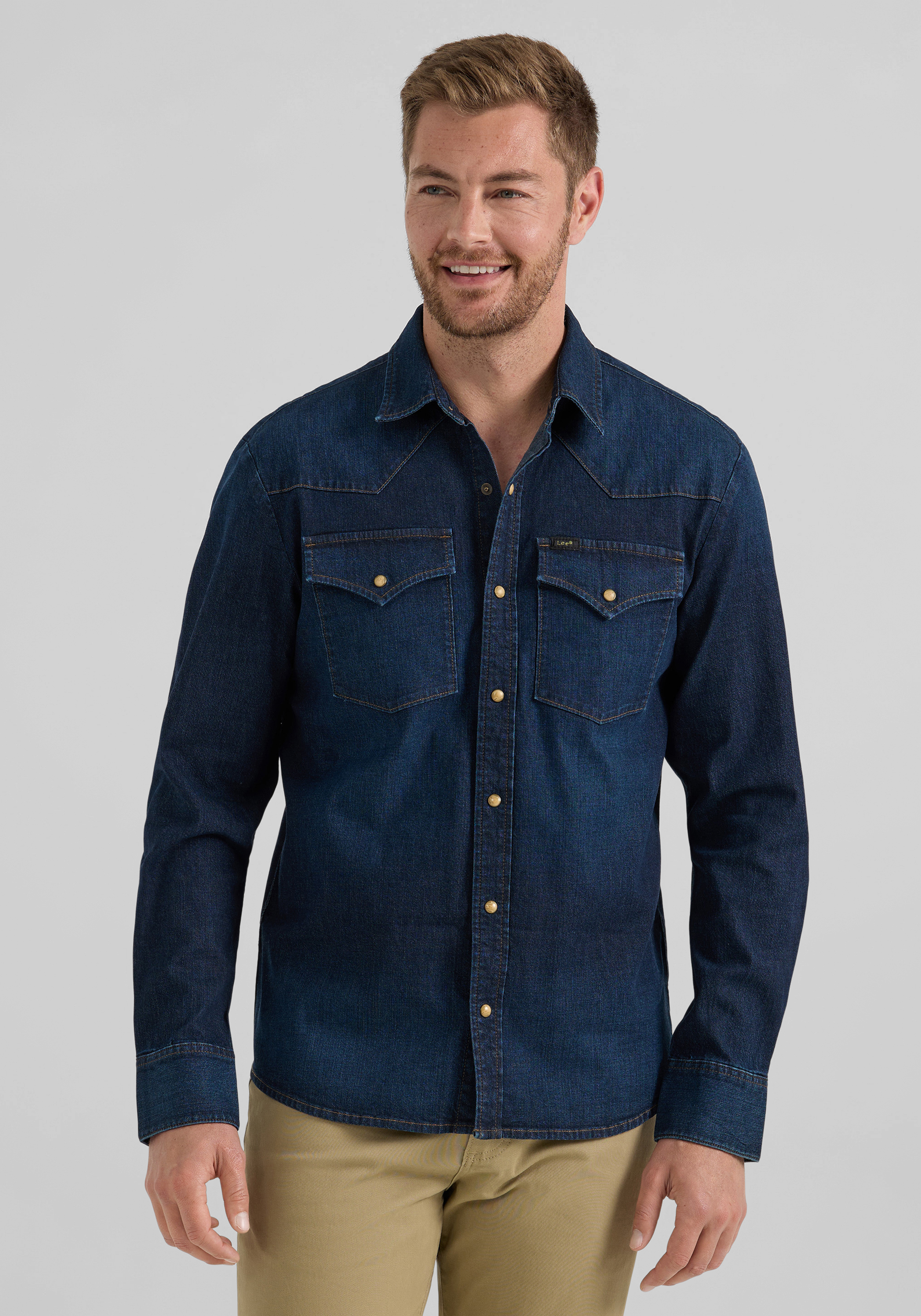 Men's Casual Tops, Lee Heritage Tailored Fit Western Shirt - Jos A Bank