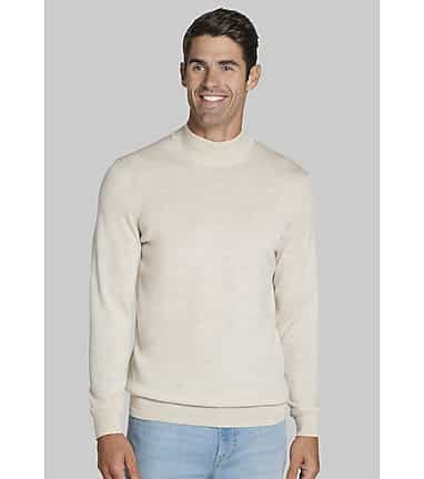 Mens mock outlet neck sweater