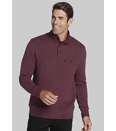 Jos. A. Bank Men s Quilted Mock Neck Pullover