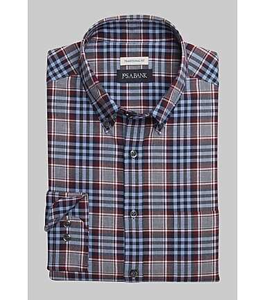 Jos. A Bank Lux Flannel Traditional Fit Long Sleeve Sportshirt Jos. A. Bank Comfort Stretch Casual Shirts Jos A Bank