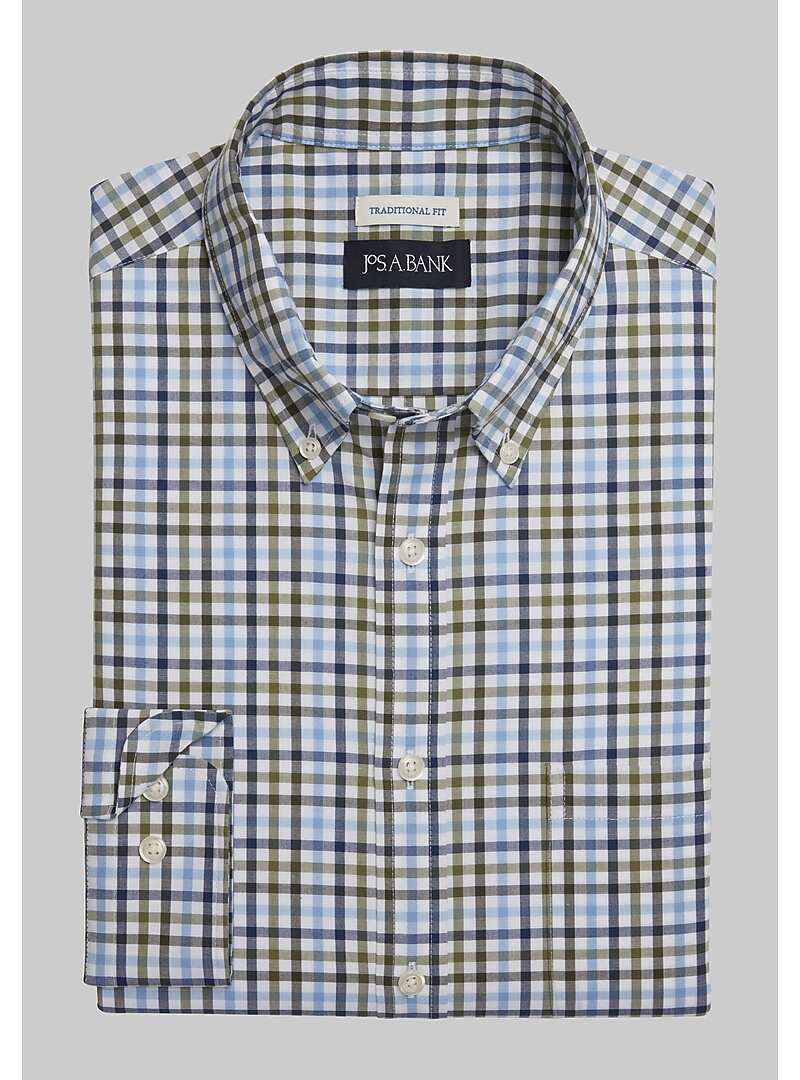 Jos. A. Bank Comfort Stretch Traditional Fit Long Sleeve Sportshirt Big & Tall New Arrivals