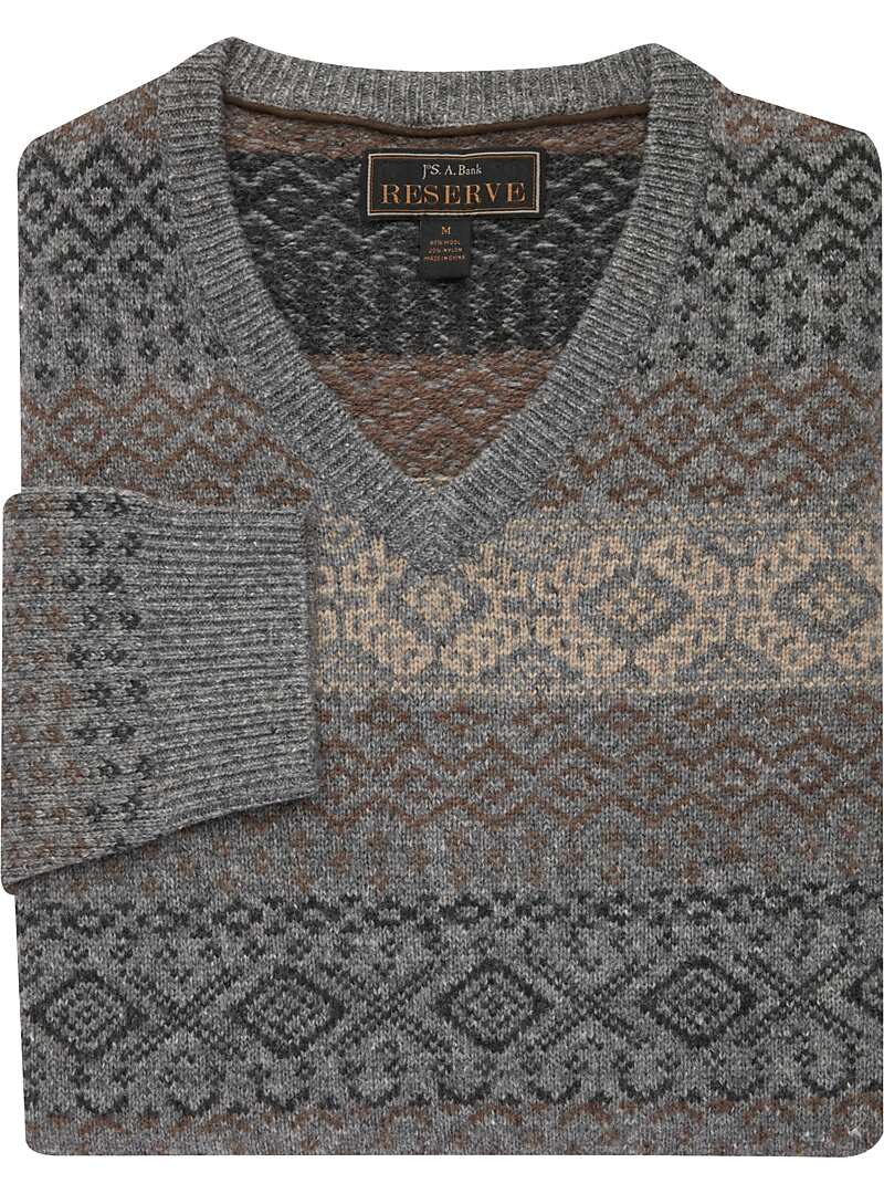 Reserve Collection Wool Blend Fair Isle Sweater CLEARANCE - Flash Sale ...
