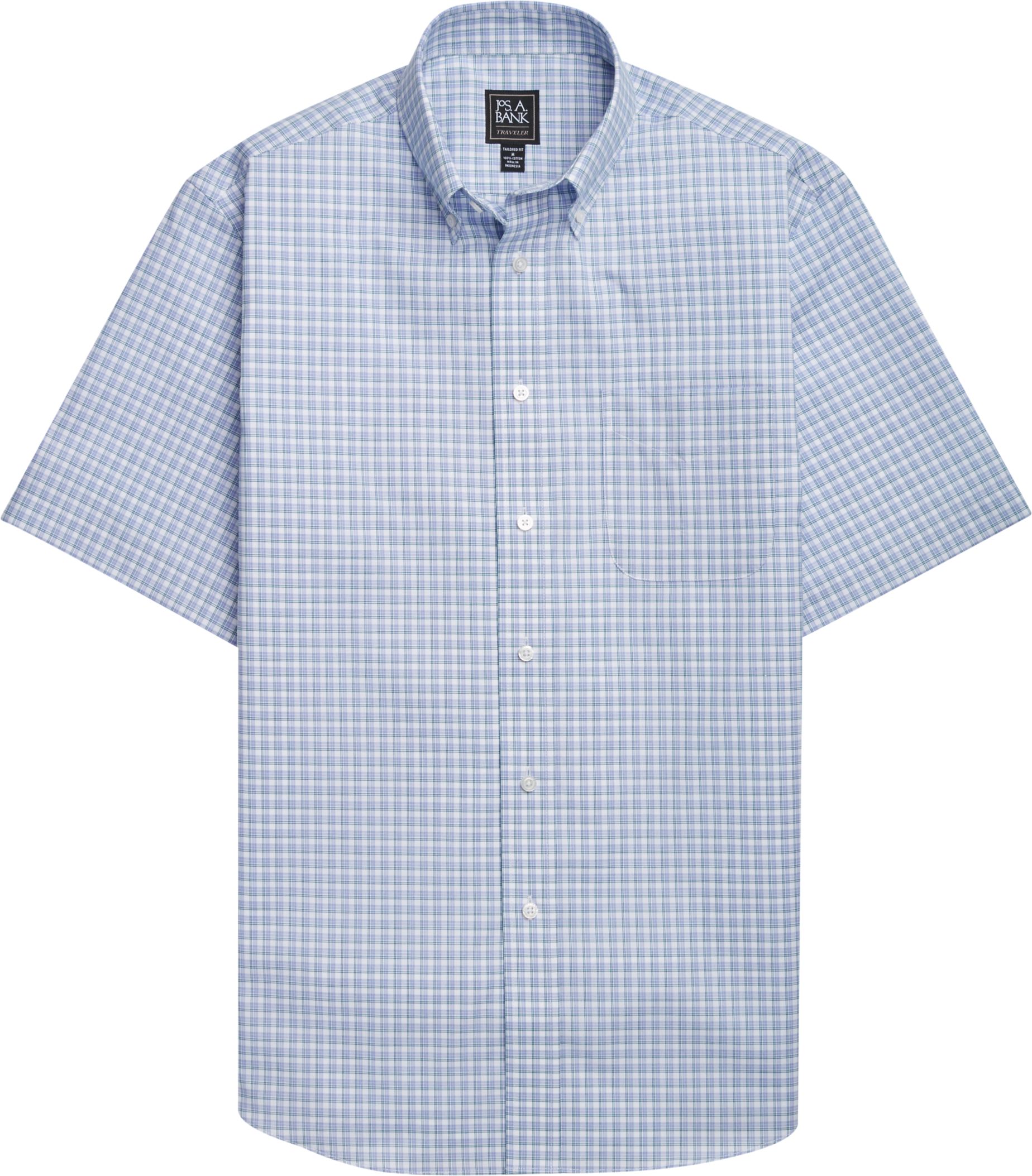tailored fit short sleeve shirts