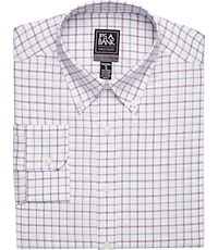 Travel Tech Traditional Fit Button-Down Check Men's Sportshirt CLEARANCE