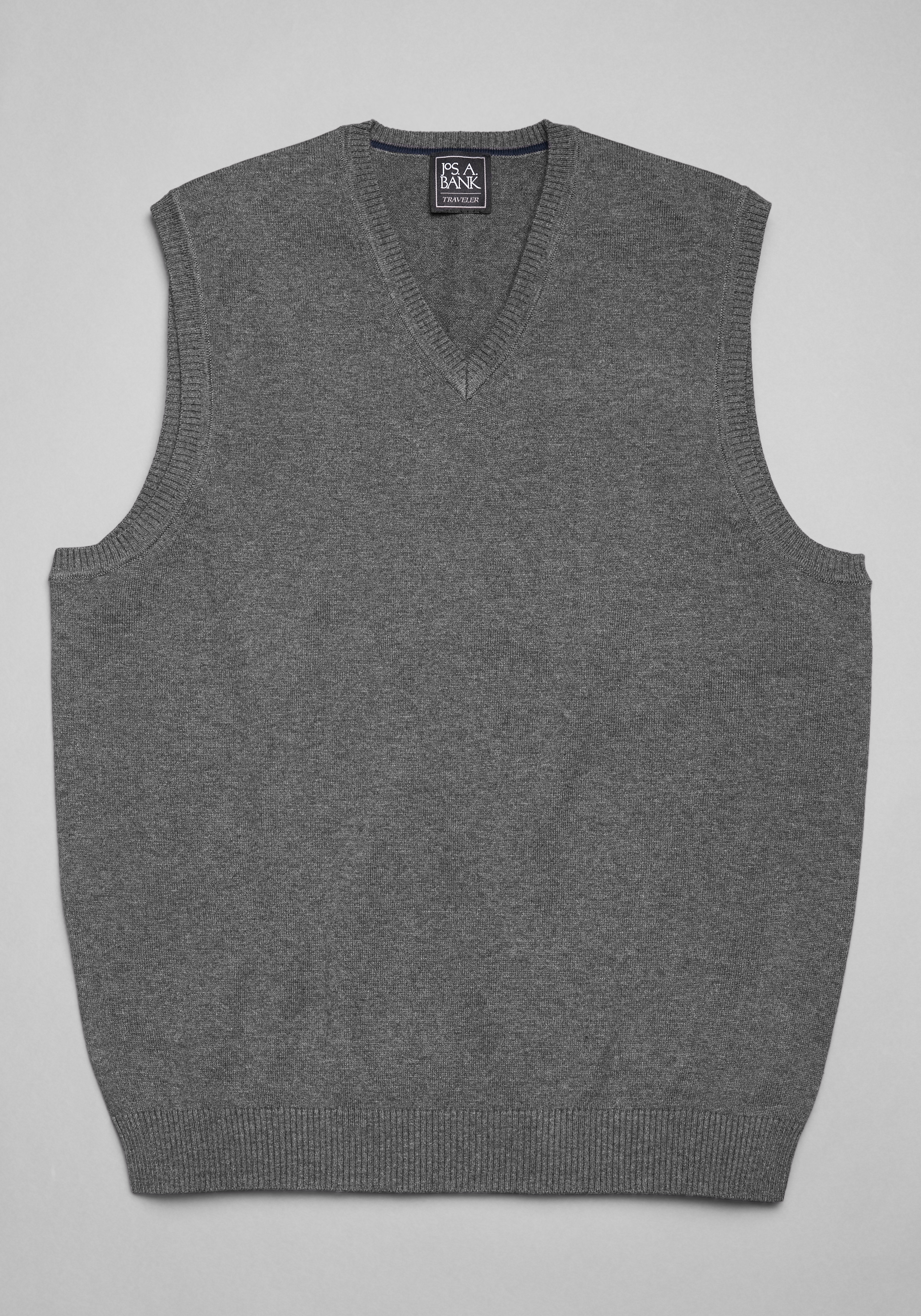 Traveler Collection Pima Cotton V-Neck Sweater Vest - Traveler Sweaters ...