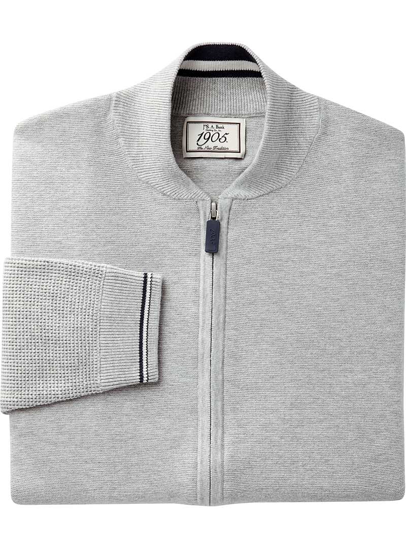 1905 Collection Tailored Fit FullZip Baseball Sweater Jacket CLEARANCE