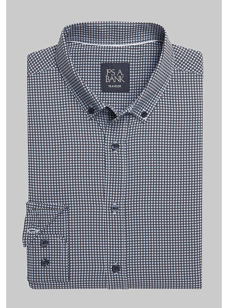 Traveler Performance Tailored Fit 4 Way Stretch Long Sleeve Sportshirt