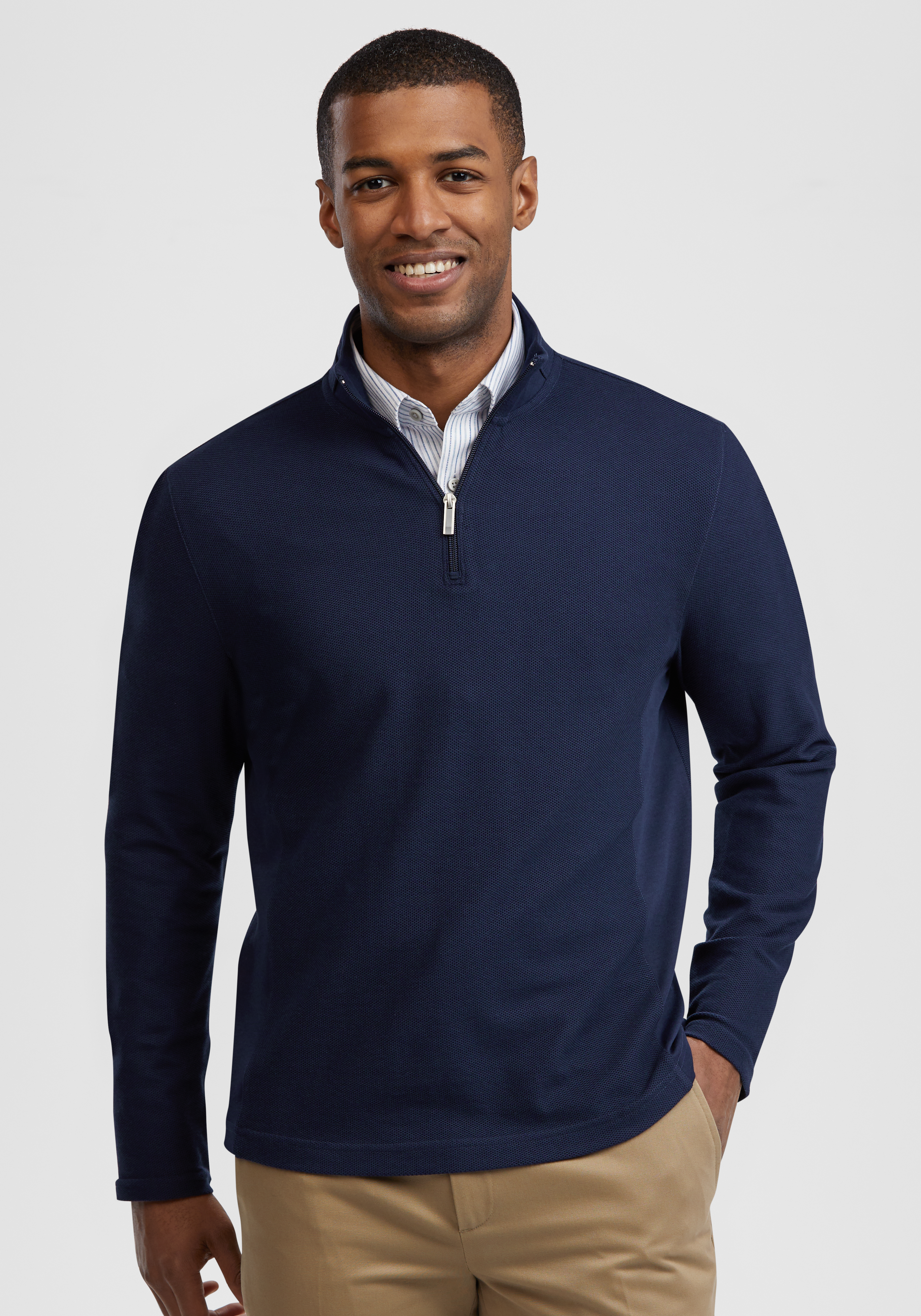 jos a bank quarter zip