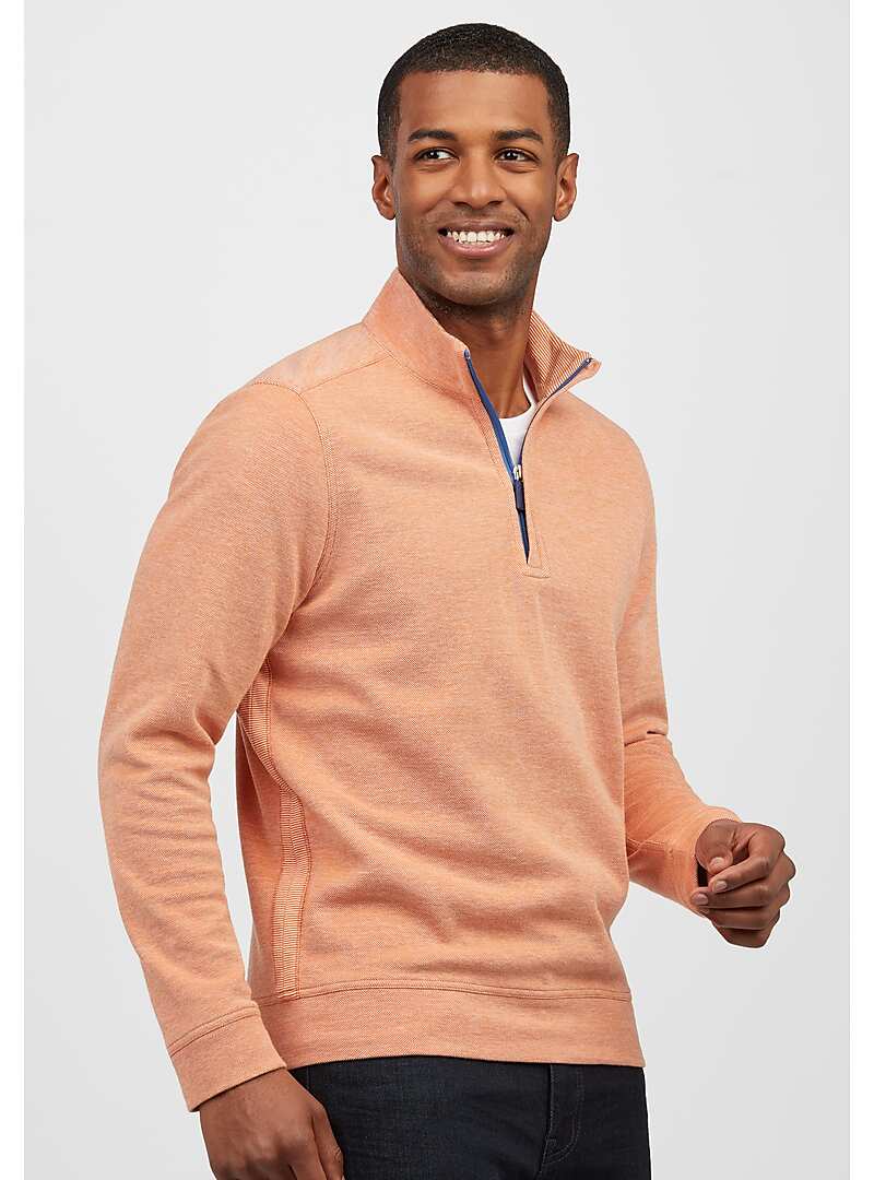 Download 1905 Collection Tailored Fit Quarter Zip Mock Neck Sweater - 1905 Sweaters | Jos A Bank