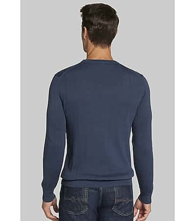 Jos. A. Bank Tailored Fit Drop Needle Crew Neck Sweater