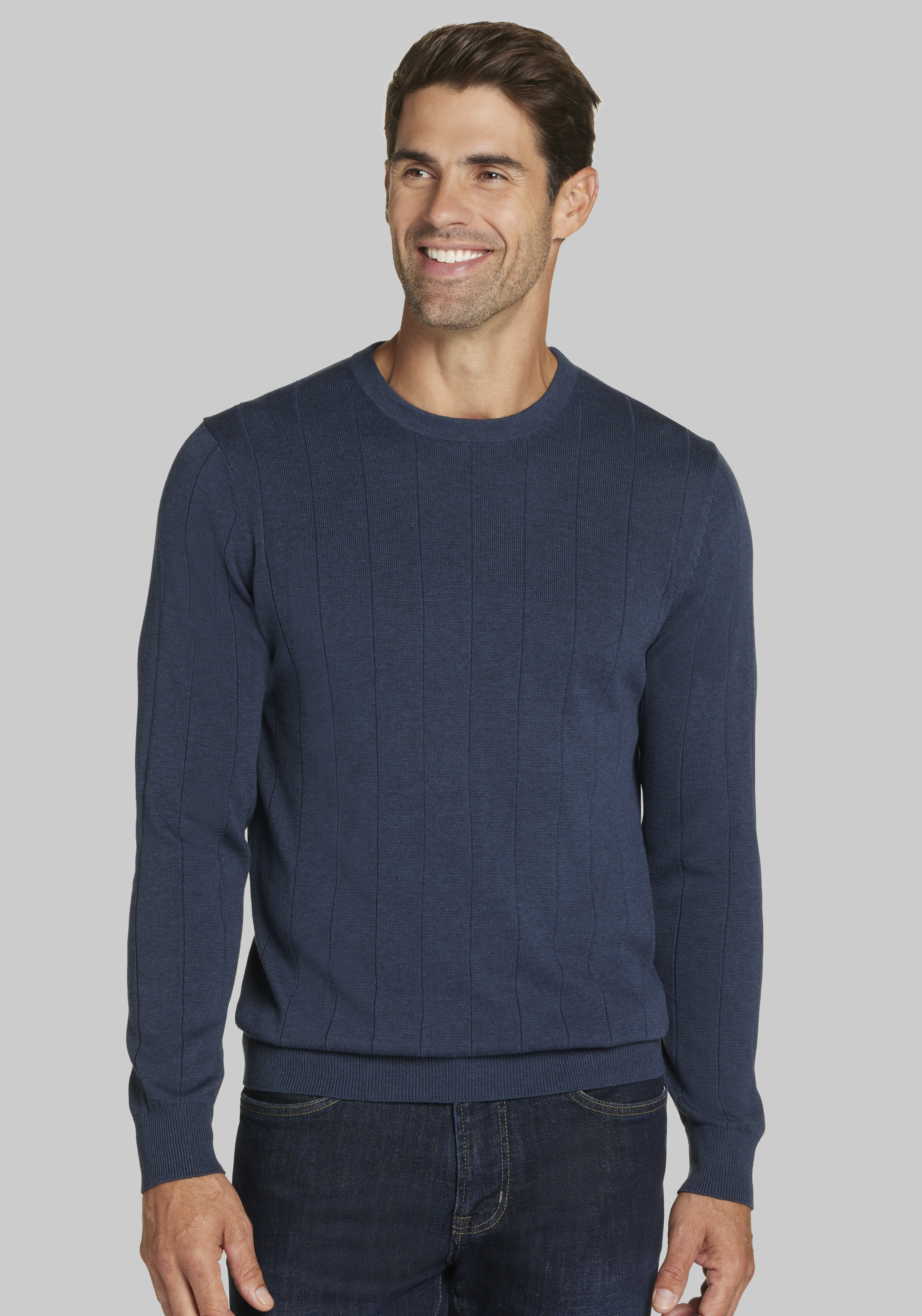 Jos. A. Bank Men's shops Large Blue Crewneck Sweater