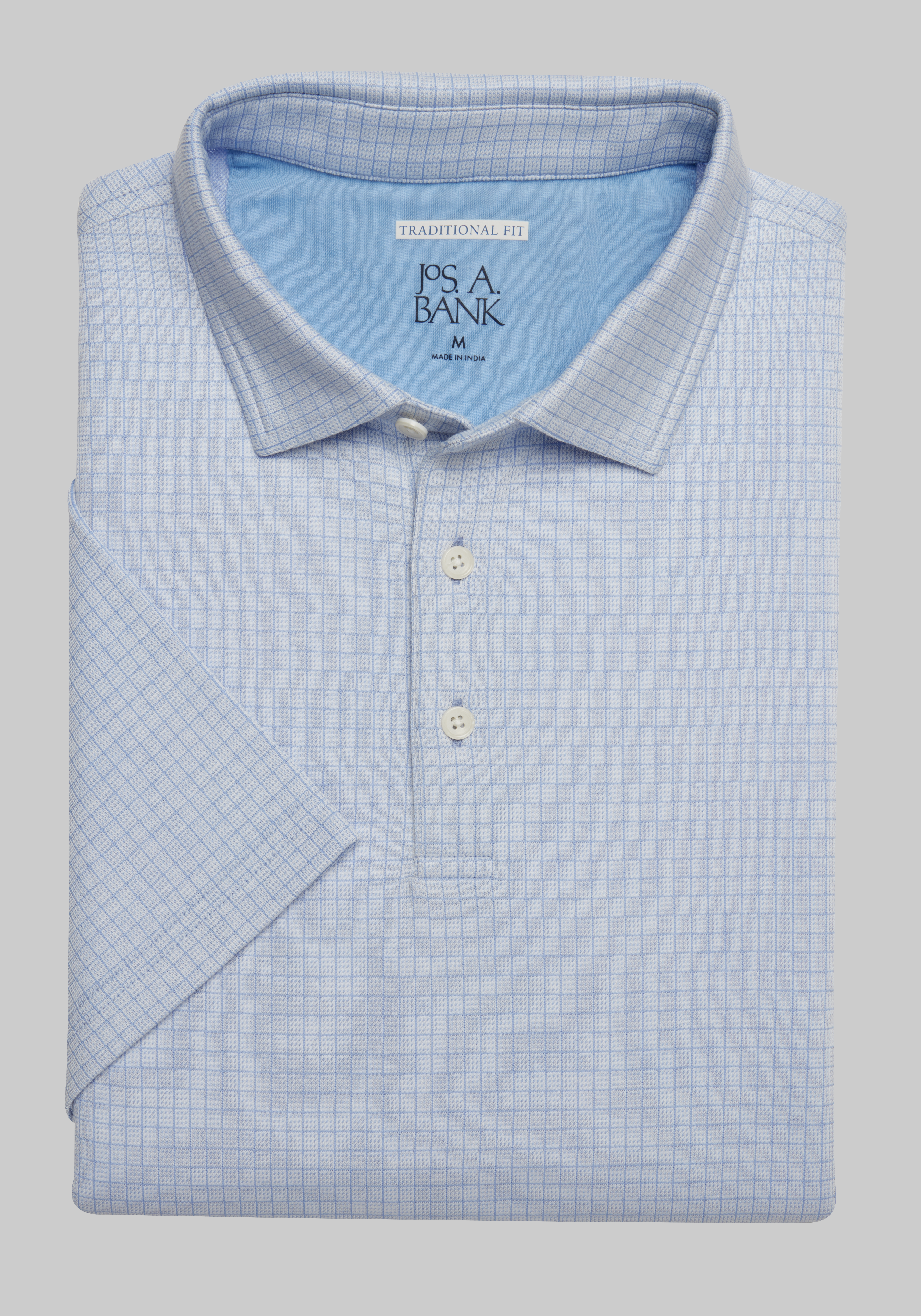 Men's CLEARANCE, Jos. A. Bank Traditional Fit Square Jacquard Polo CLEARANCE - Jos A Bank