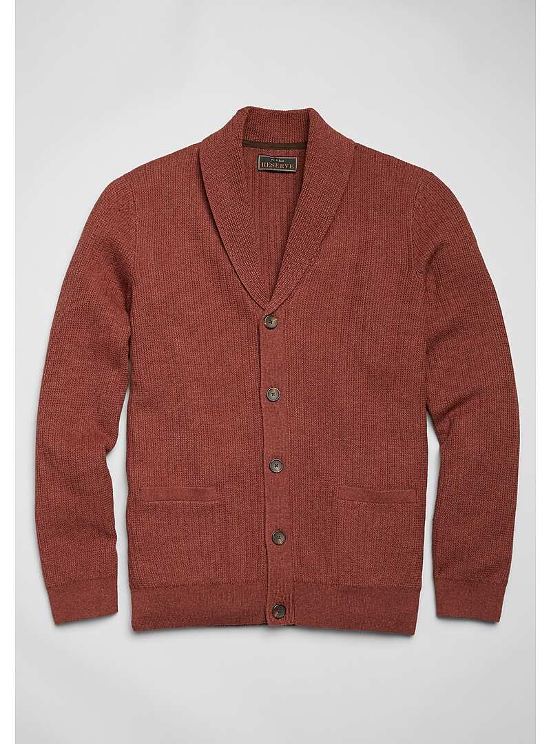 Reserve Collection Cotton & Wool Cardigan Sweater - Big & Tall - New ...