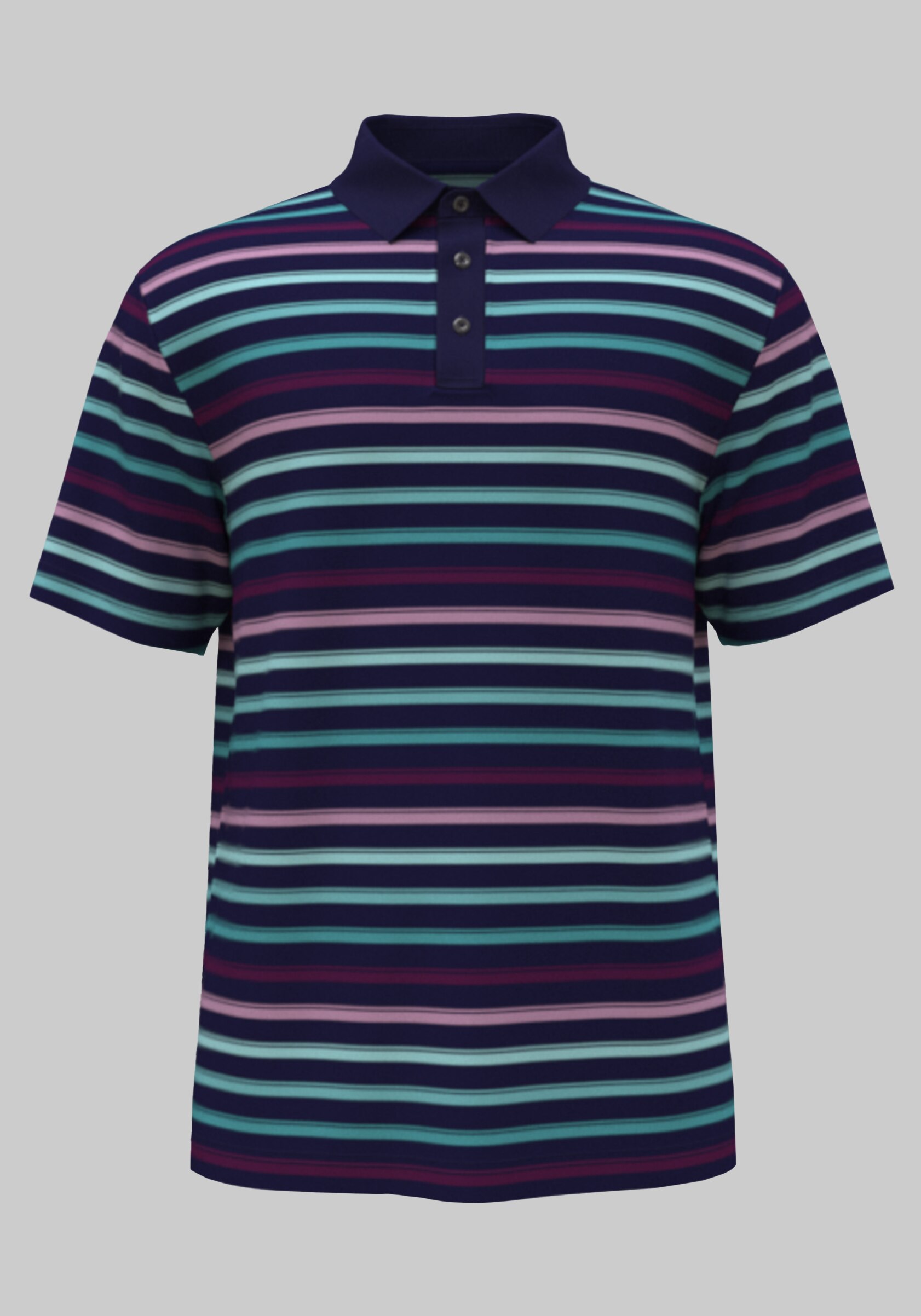 PGA TOUR Traditional Fit Stripe Polo Big & Tall CLEARANCE All Clearance Jos A Bank