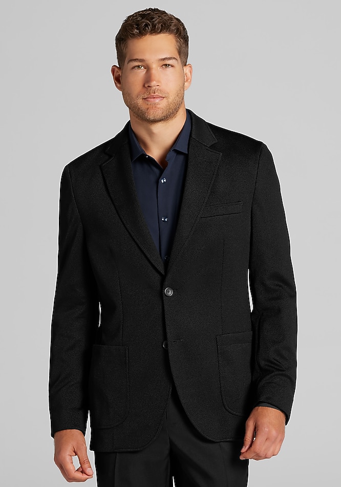 Traveler® Collection Tailored Fit Tech Knit Twill Soft Jacket
