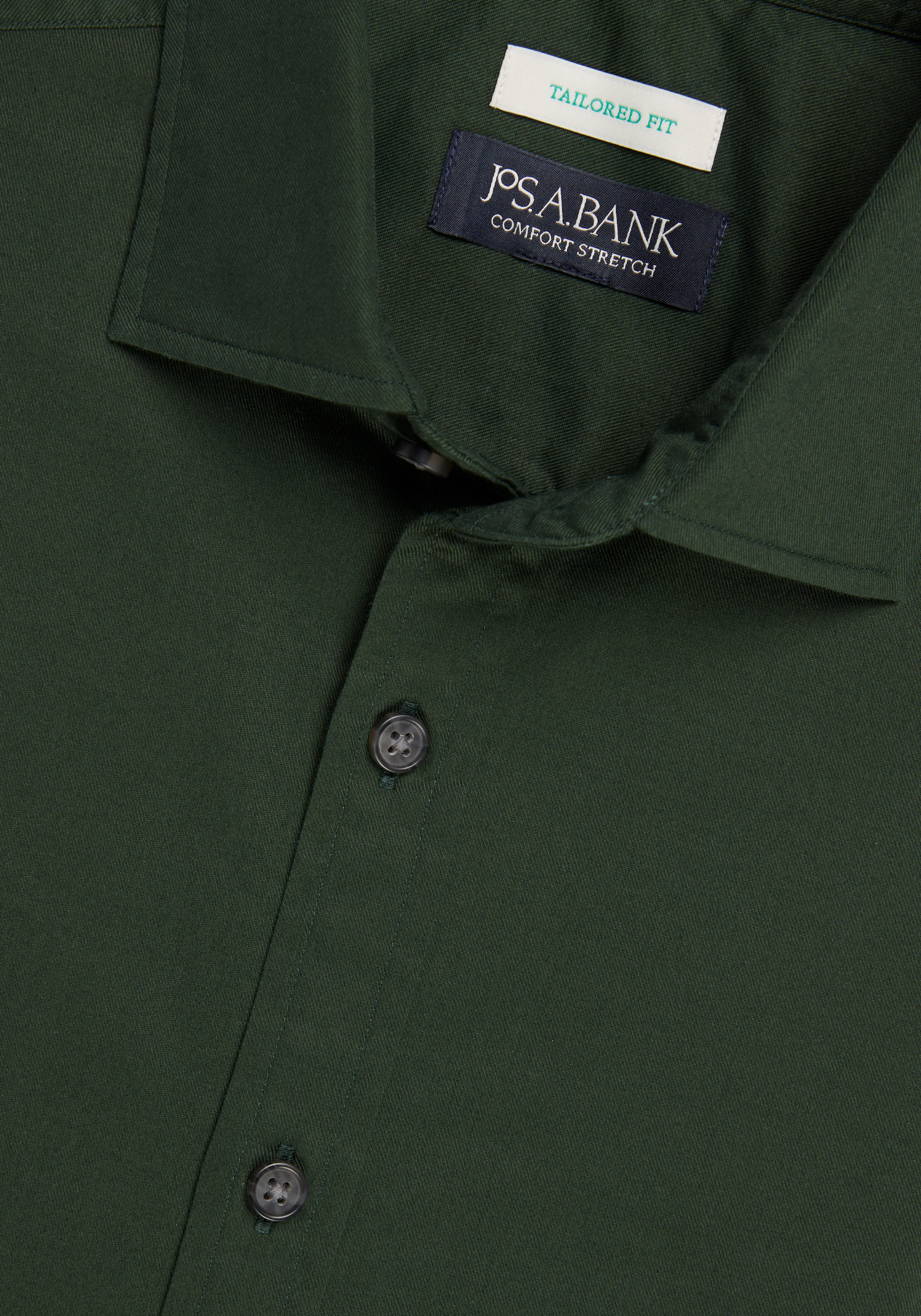 Jos. A. Bank Tailored Fit Solid Twill Sportshirt CLEARANCE
