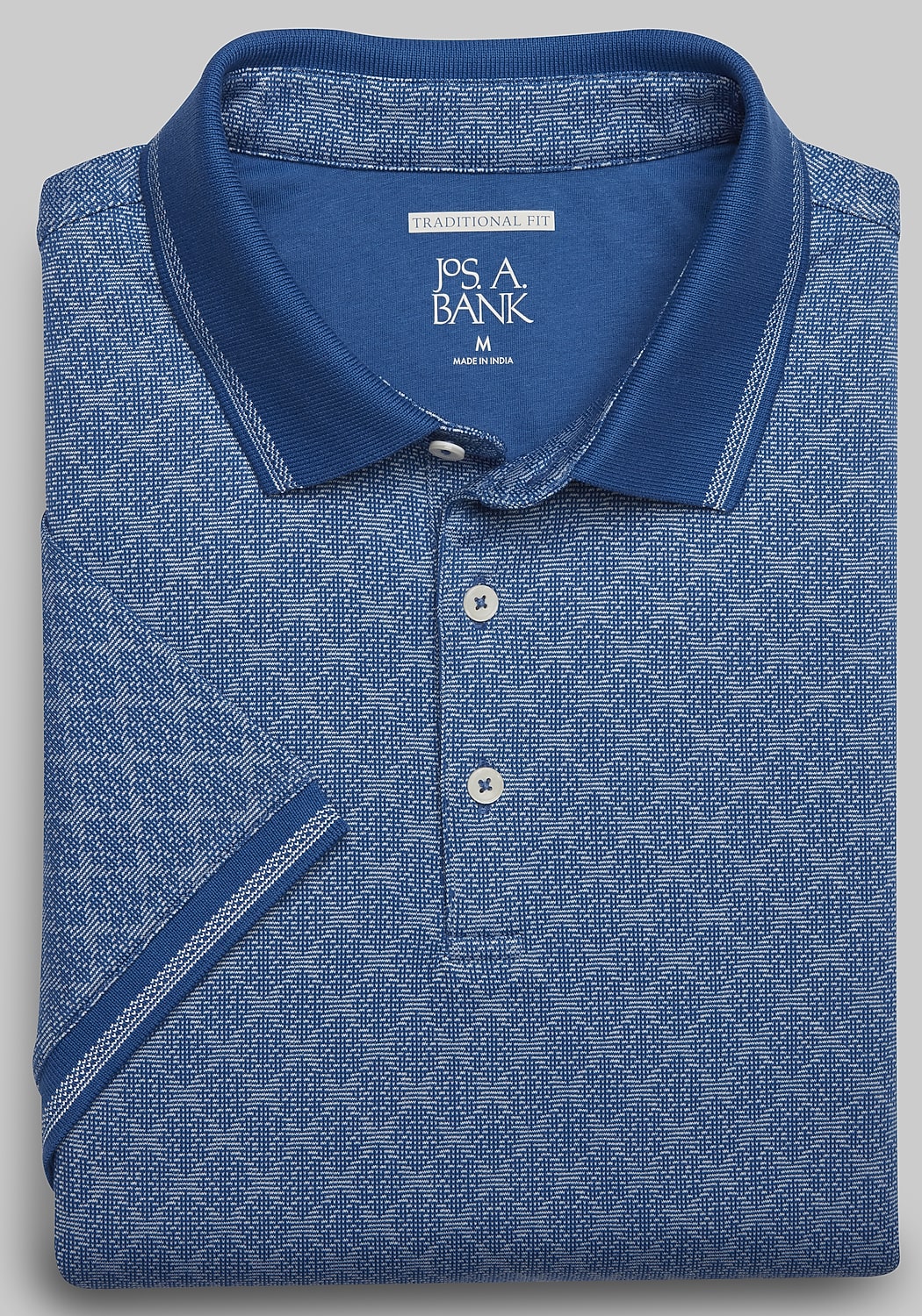 Traveler&reg; Collection Traditional Fit Comfort Stretch Jacquard Polo CLEARANCE