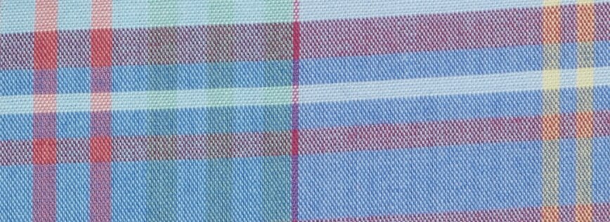 Color Teal/Red Plaid