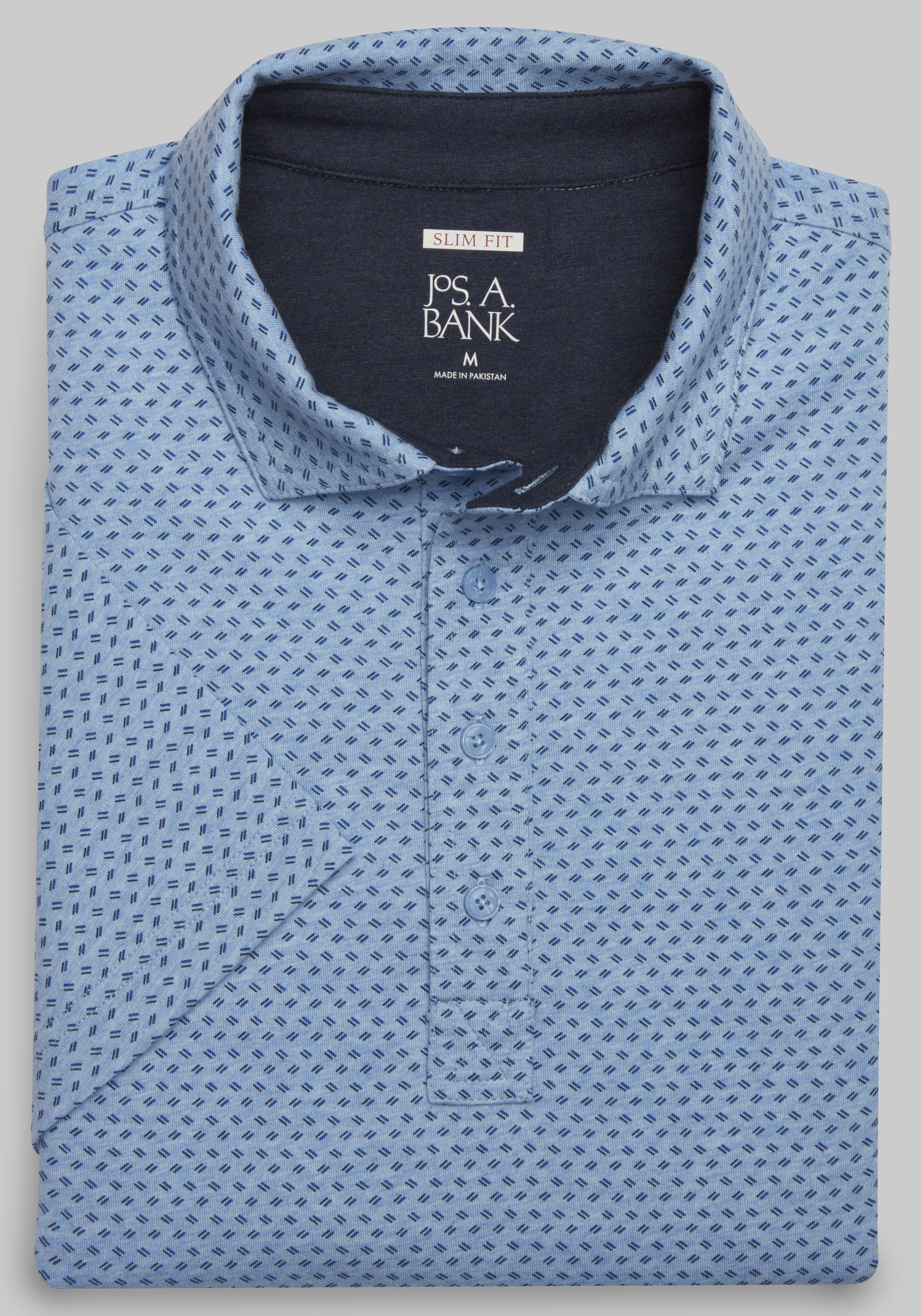 Men's Casual Tops, Jos. A. Bank Printed Comfort Stretch Polo - Jos A Bank