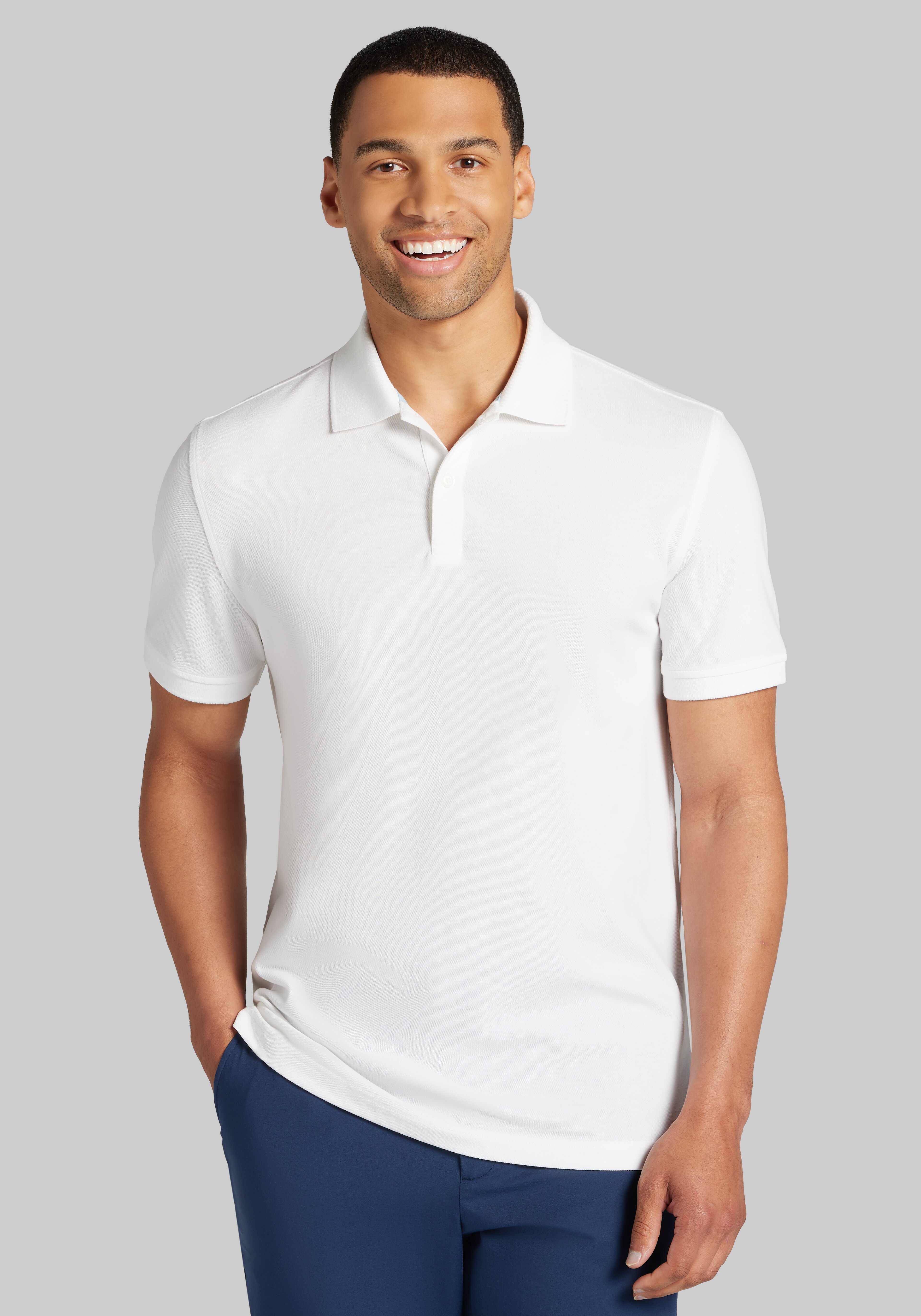 Jos. A. Bank Tailored Fit Comfort Stretch Pique Polo