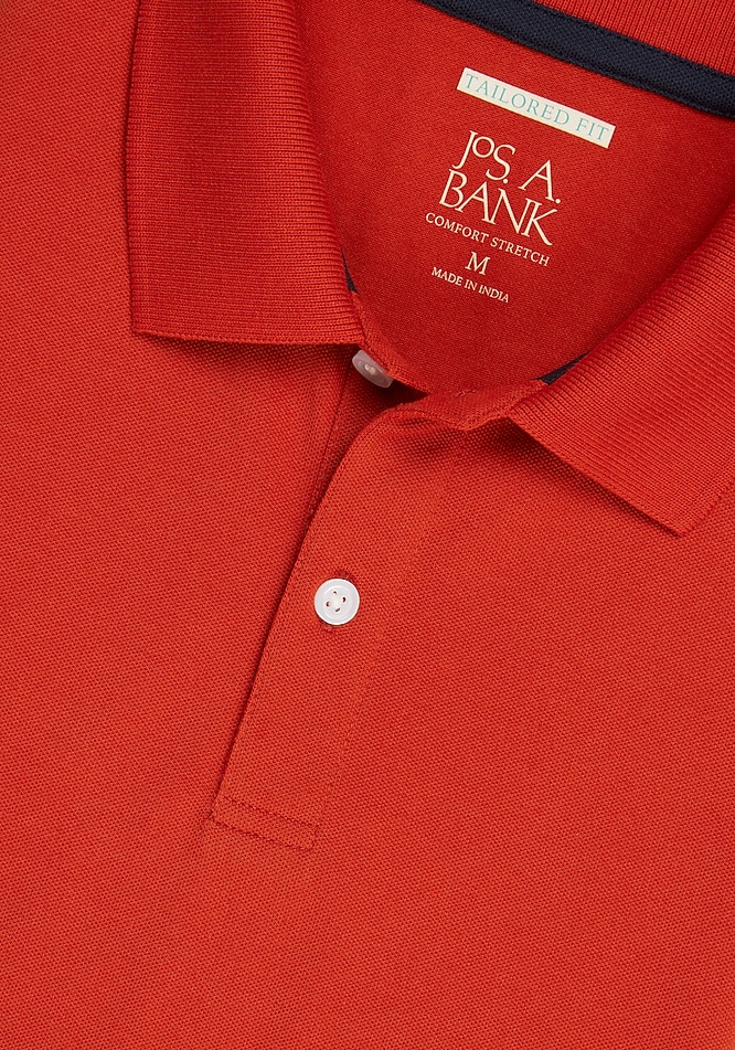 Jos. A. Bank Comfort Stretch Tailored Fit Pique Polo CLEARANCE 