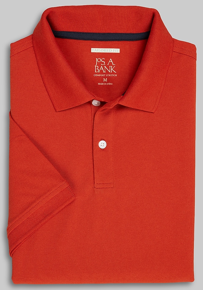 Jos. A. Bank Comfort Stretch Tailored Fit Pique Polo CLEARANCE 