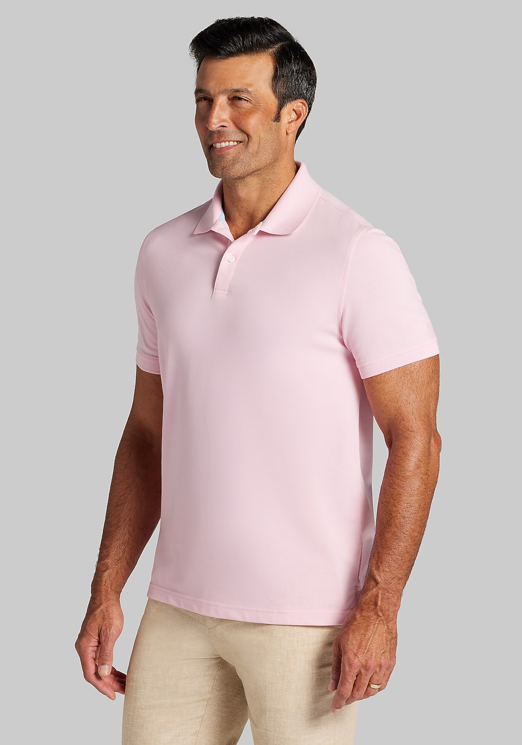 Jos. A. Bank Comfort Stretch Tailored Fit Pique Polo - Big & Tall