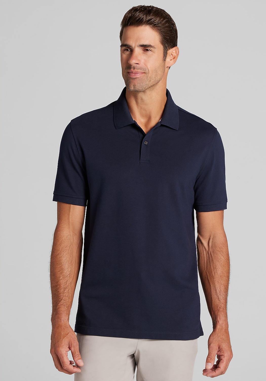 Jos. A. Bank Comfort Stretch Tailored Fit Pique Polo - Big & Tall