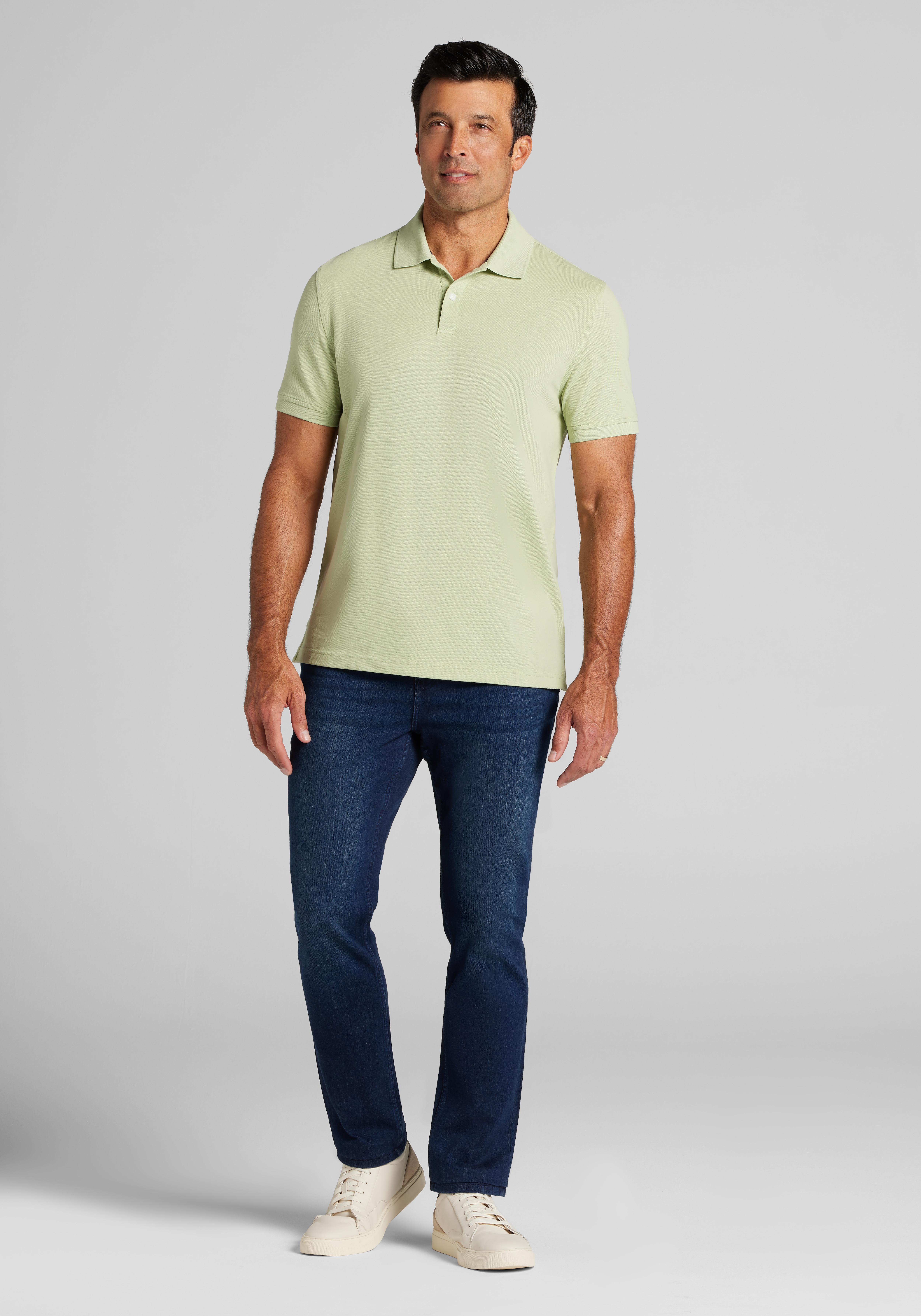 Jos. A. Bank Comfort Stretch Tailored Fit Pique Polo - Big & Tall CLEARANCE