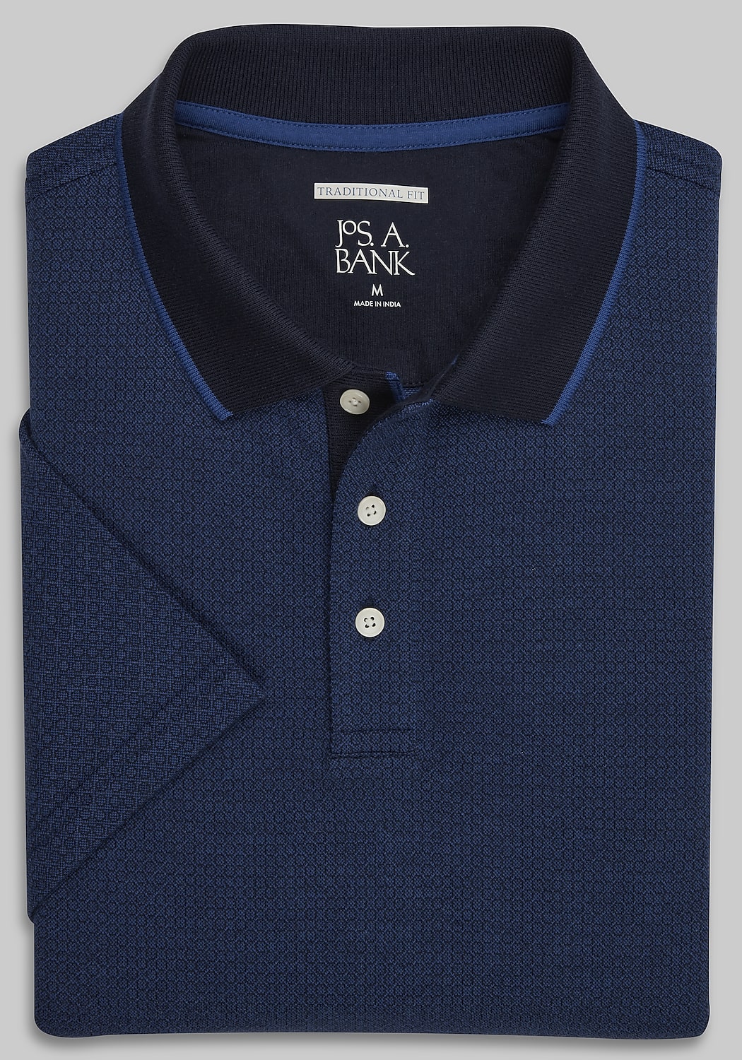 Jos. A. Bank Traditional Fit Comfort Stretch Jacquard Polo - Big & Tall CLEARANCE