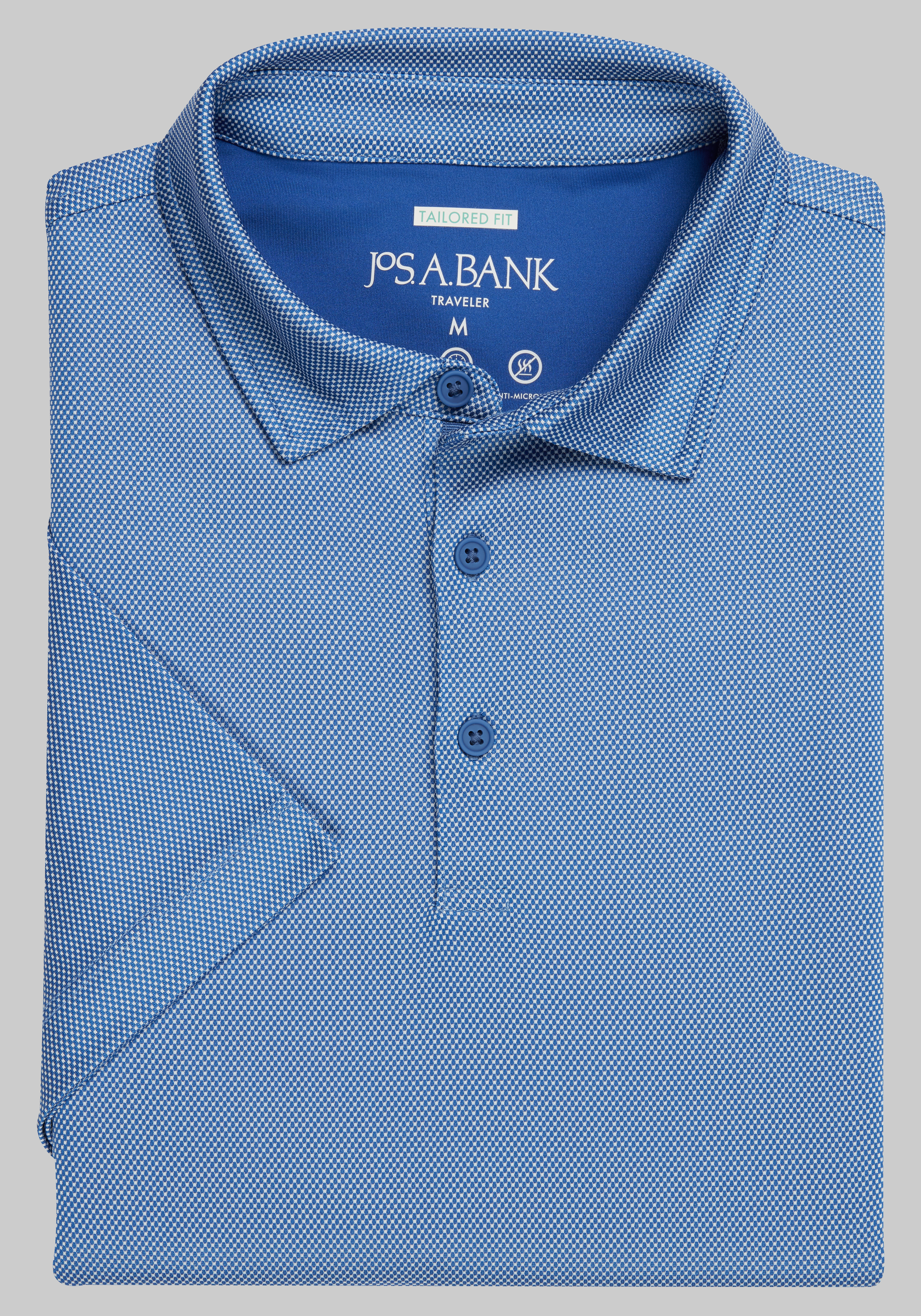 Men's CLEARANCE, Traveler&reg; Collection Tailored Fit Performance Polo - Big & Tall CLEARANCE - Jos A Bank